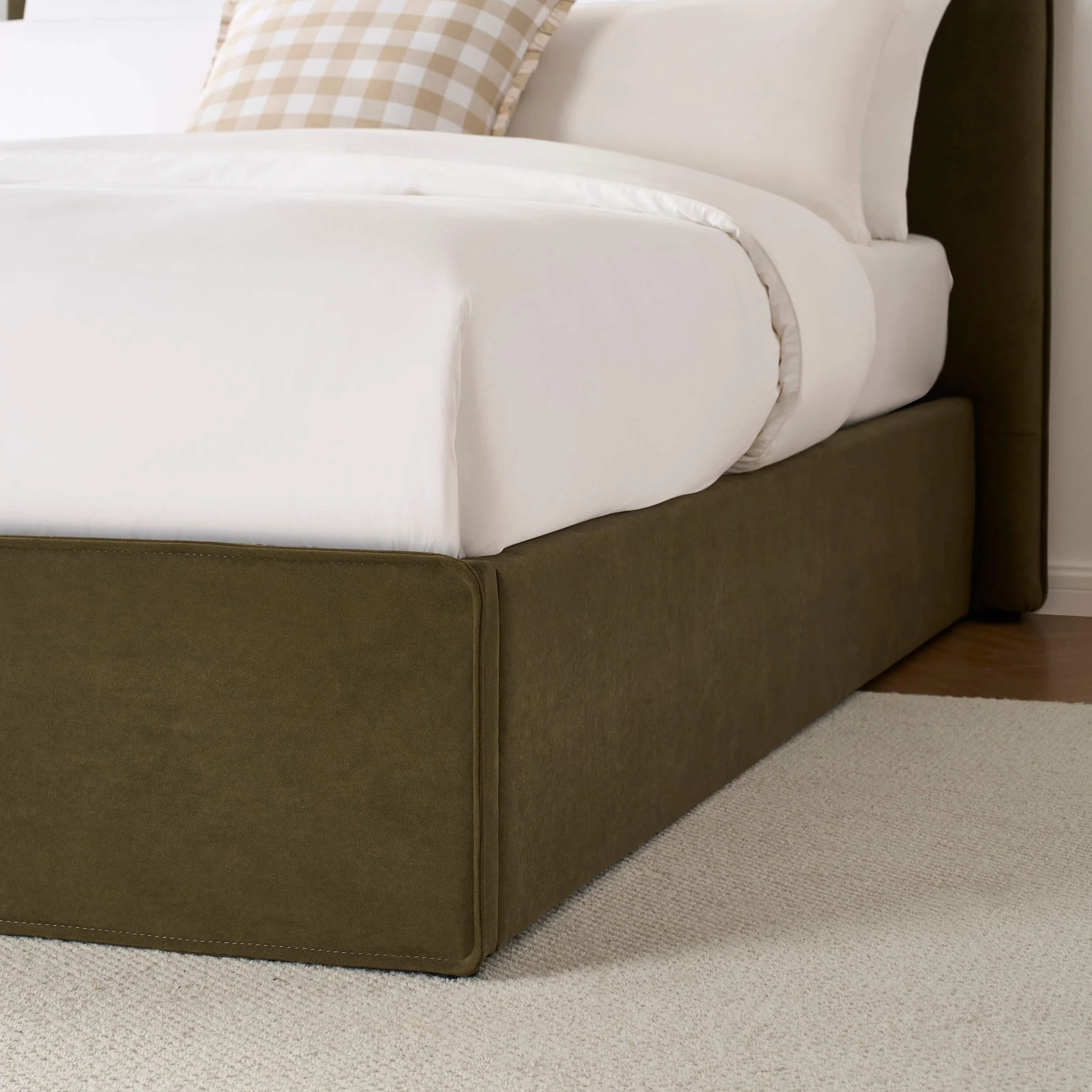 Oslo Ottoman Storage Bed - Olive - Image 6