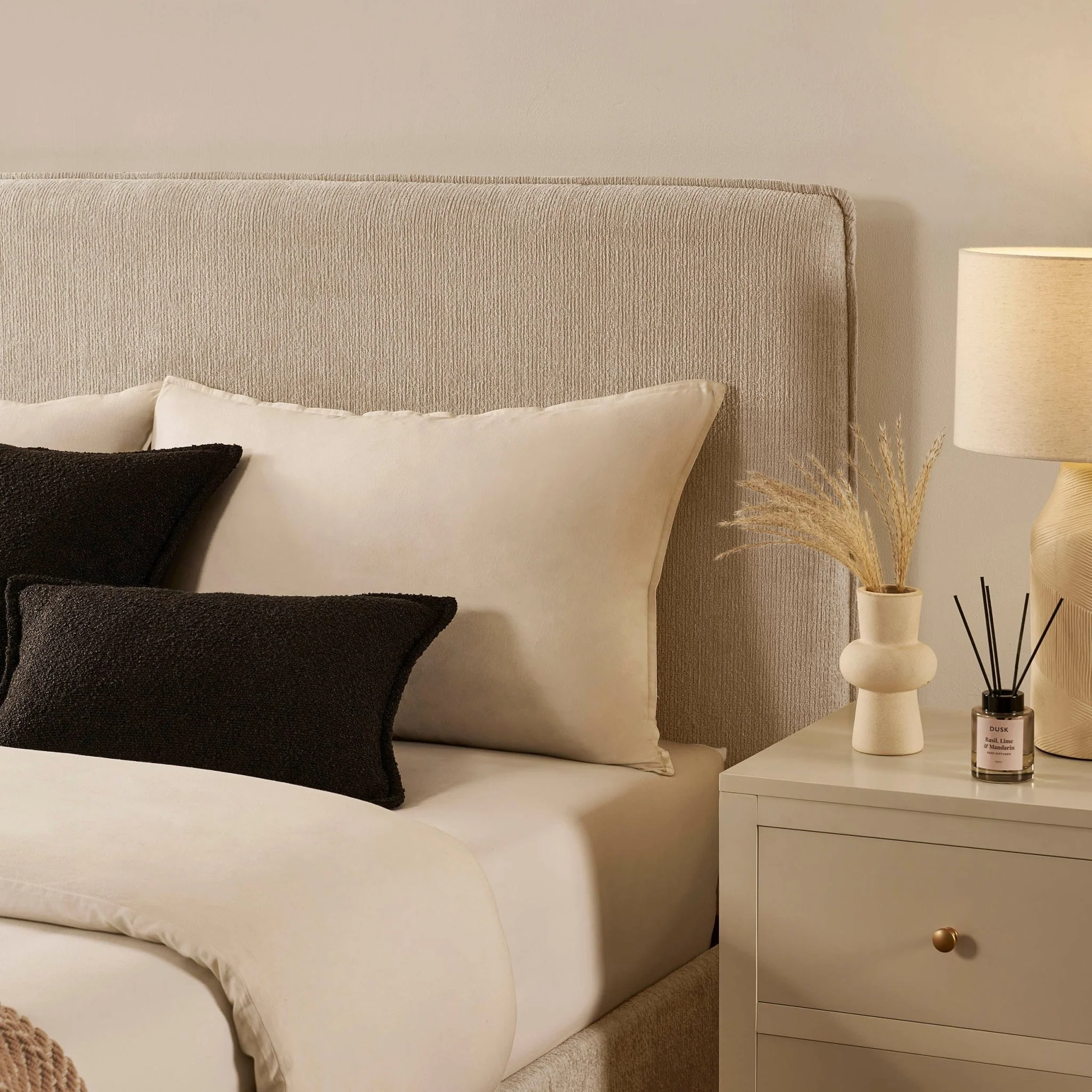 Oslo Ottoman Storage Bed - Textured Oatmeal - Image 7