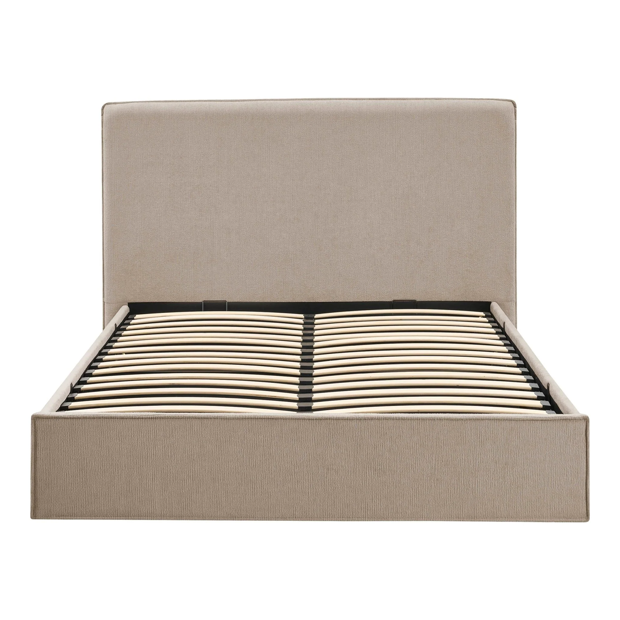Oslo Ottoman Storage Bed - Textured Oatmeal - Image 9