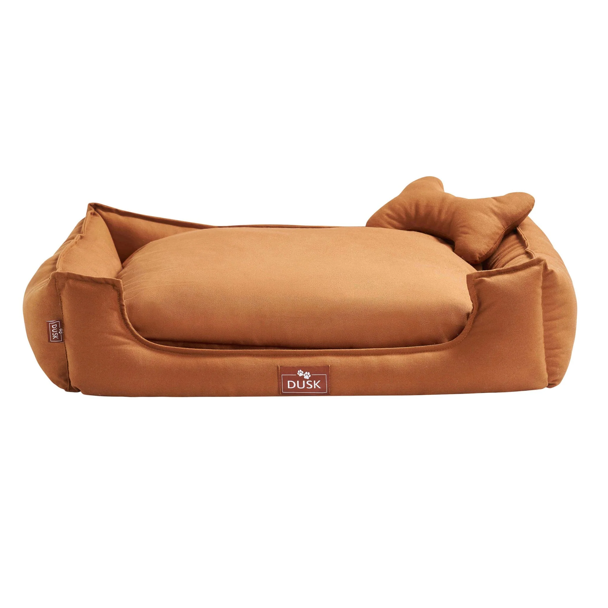Otis Dog Bed with Bone Cushion - Burnt Orange - Image 2