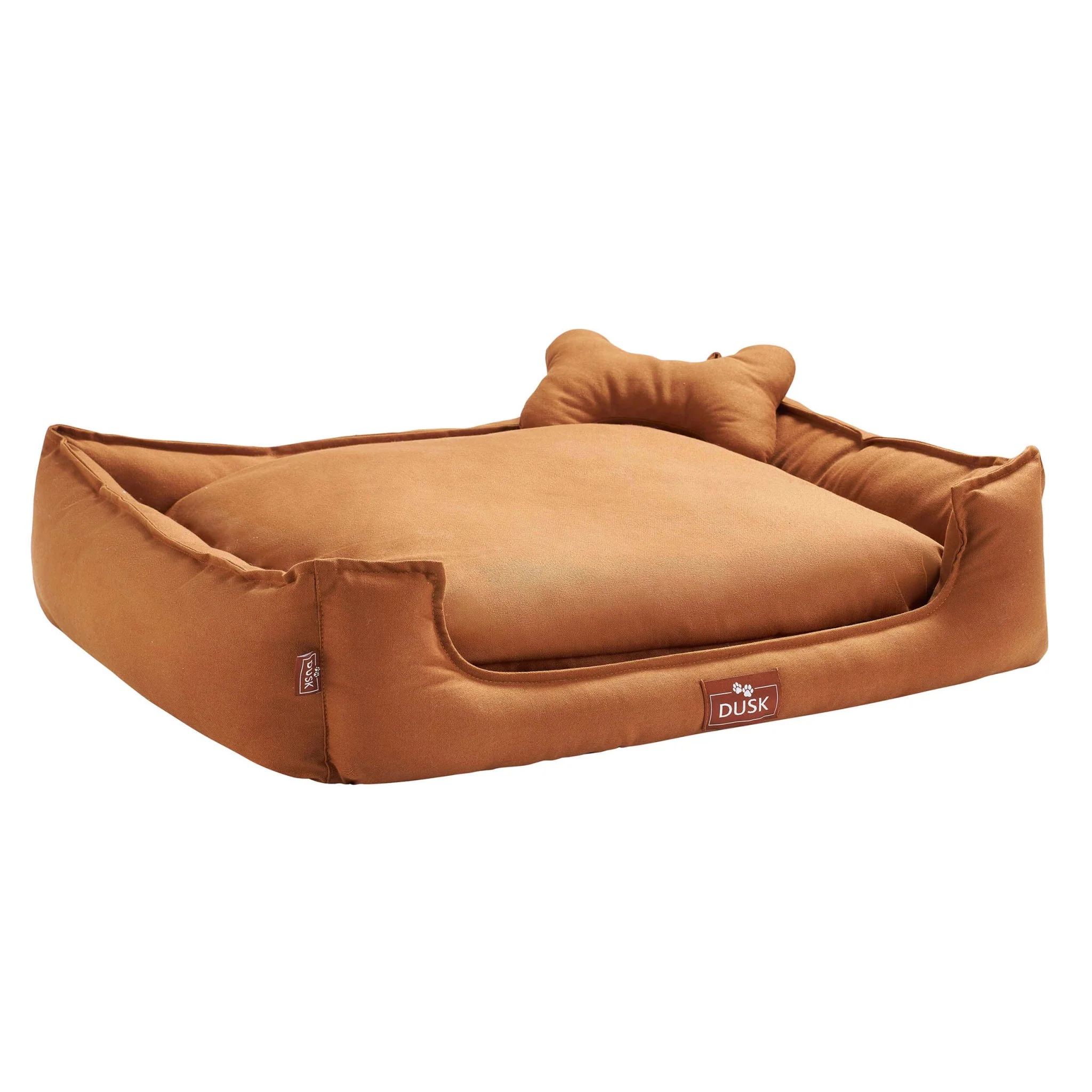 Otis Dog Bed with Bone Cushion - Burnt Orange - Image 3