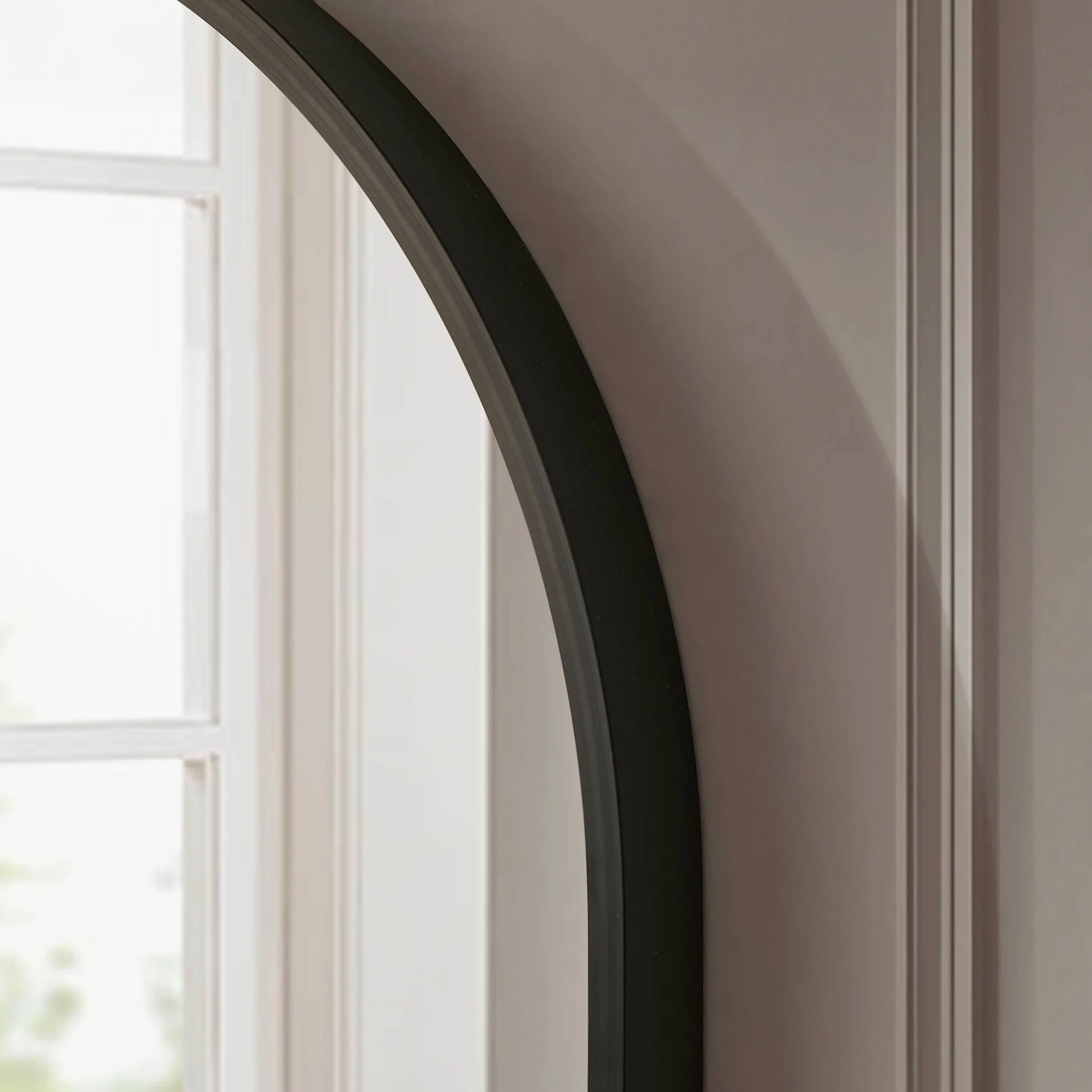 Oval Wall Mirror - Black - Image 2