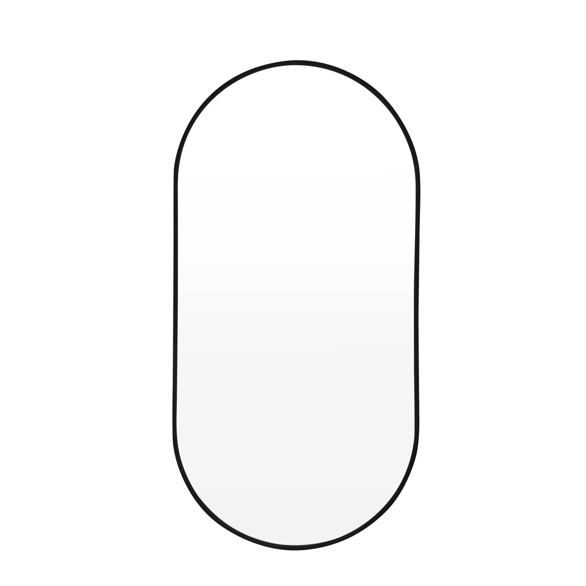 Oval Wall Mirror - Black - Image 3
