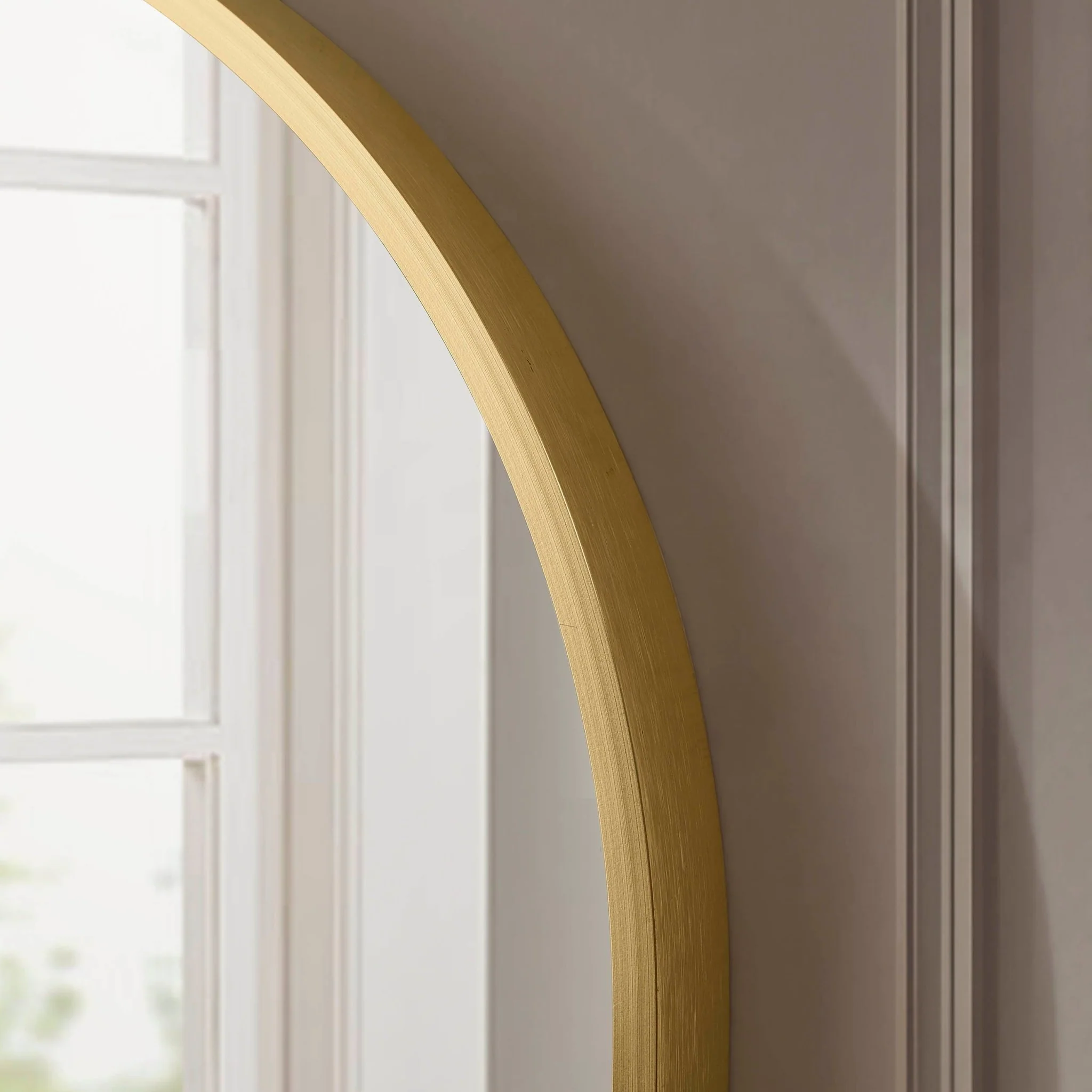 Oval Wall Mirror - Gold - Image 2