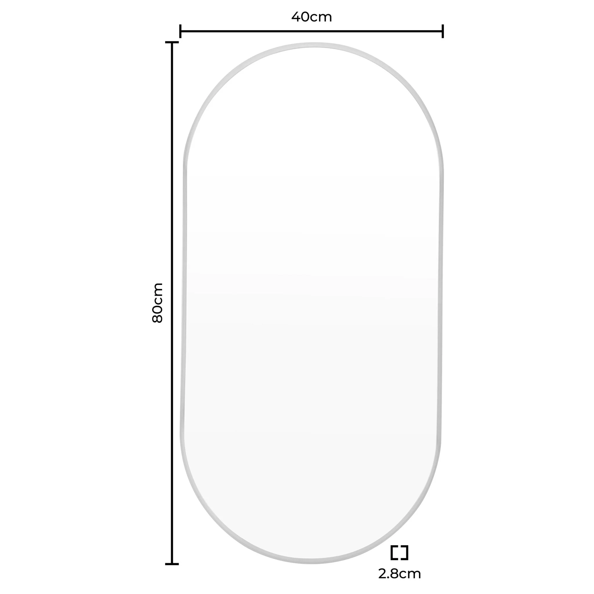 Oval Wall Mirror - Gold - Image 4