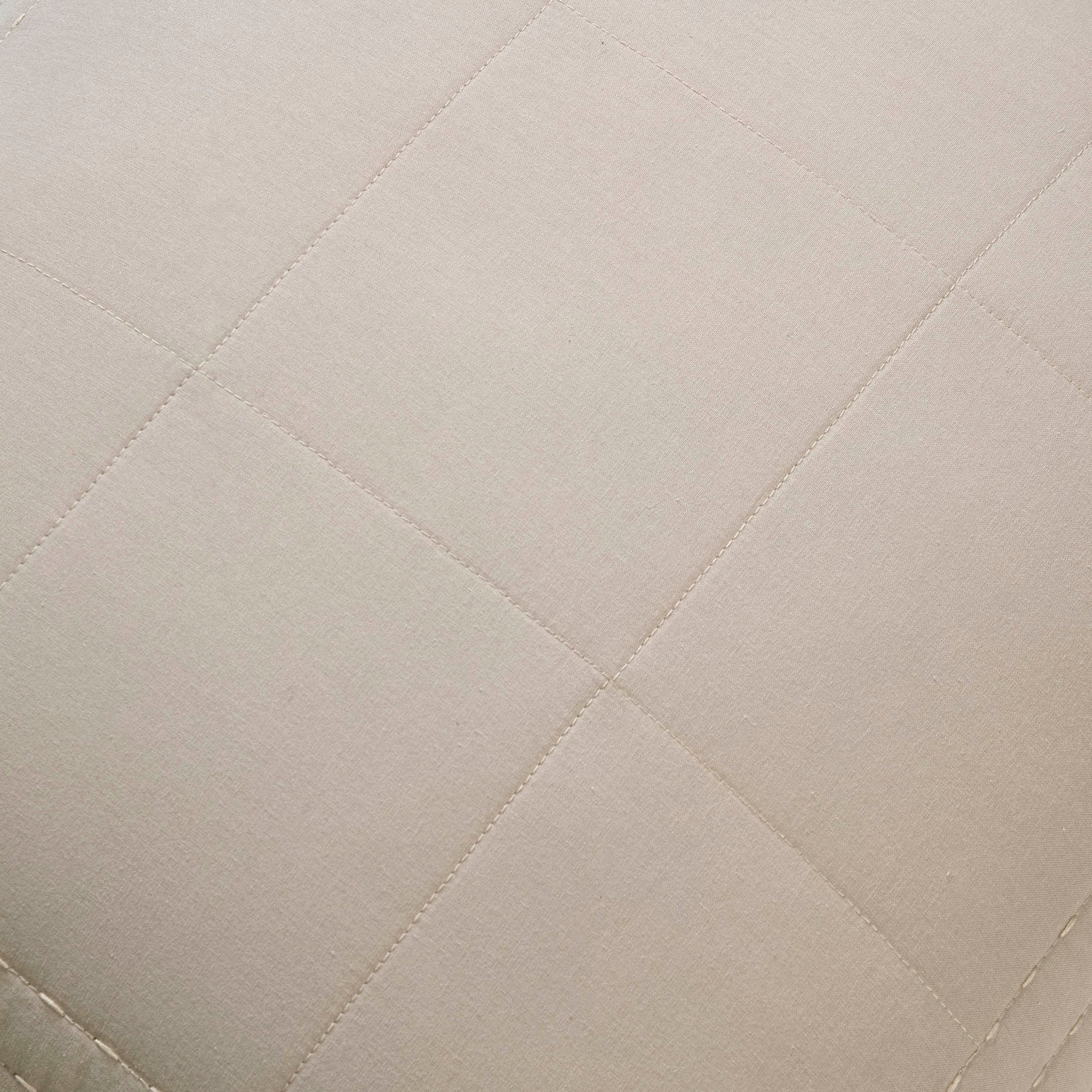 Oxford Cotton Rich Quilted Cushion Cover - Champagne - Image 7