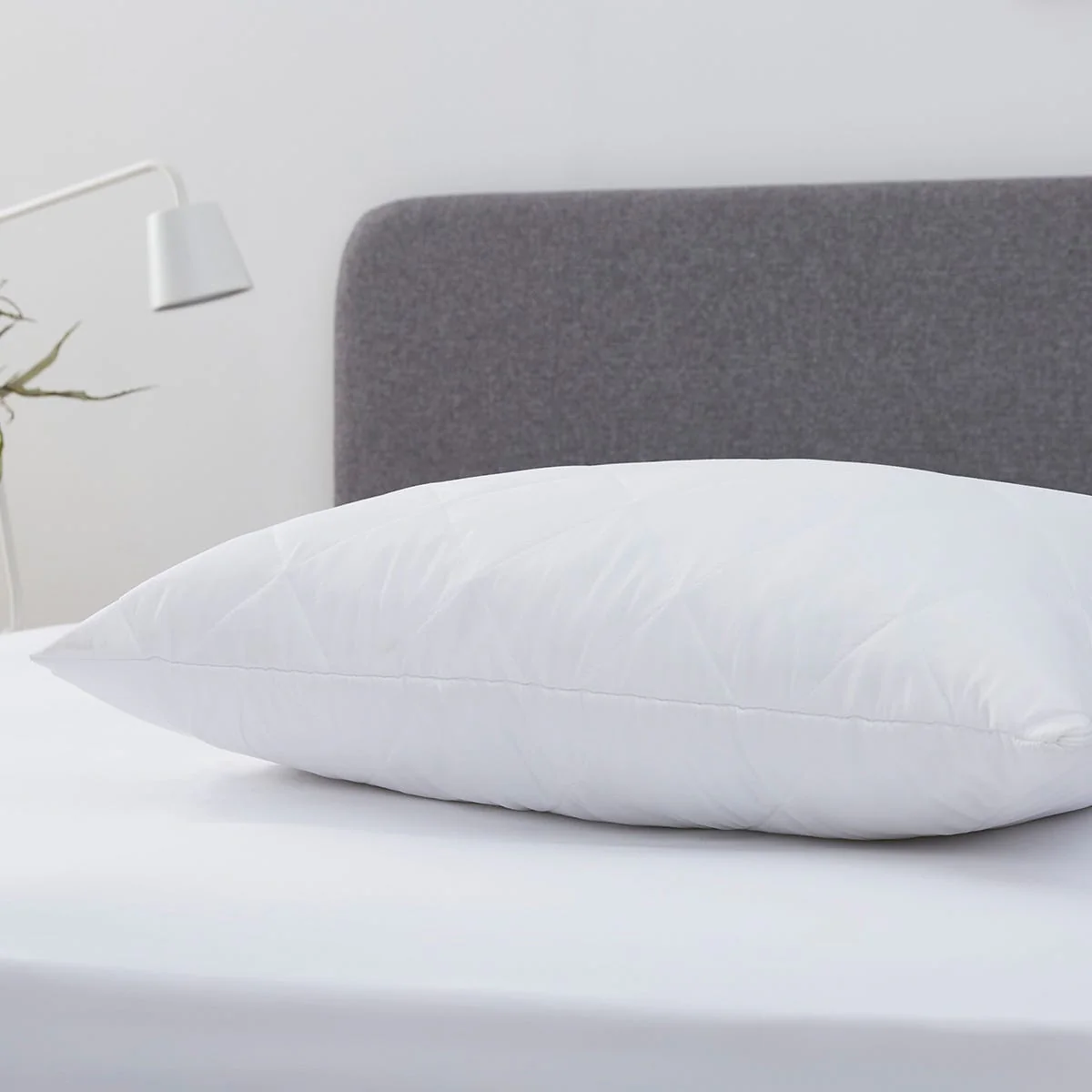 Pair of Anti-Allergy Feels Like Down Quilted Pillow Protectors - Image 4