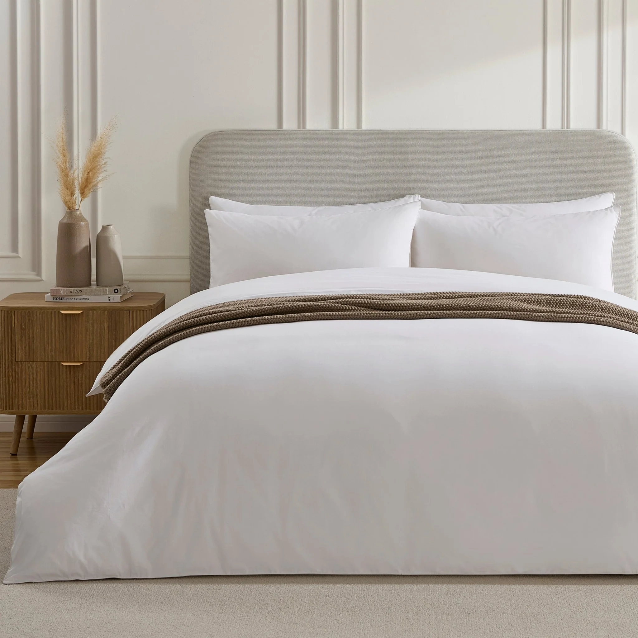 Pair of Cambridge Pillowcases - 200 Thread Count - Cotton - White - Image 6