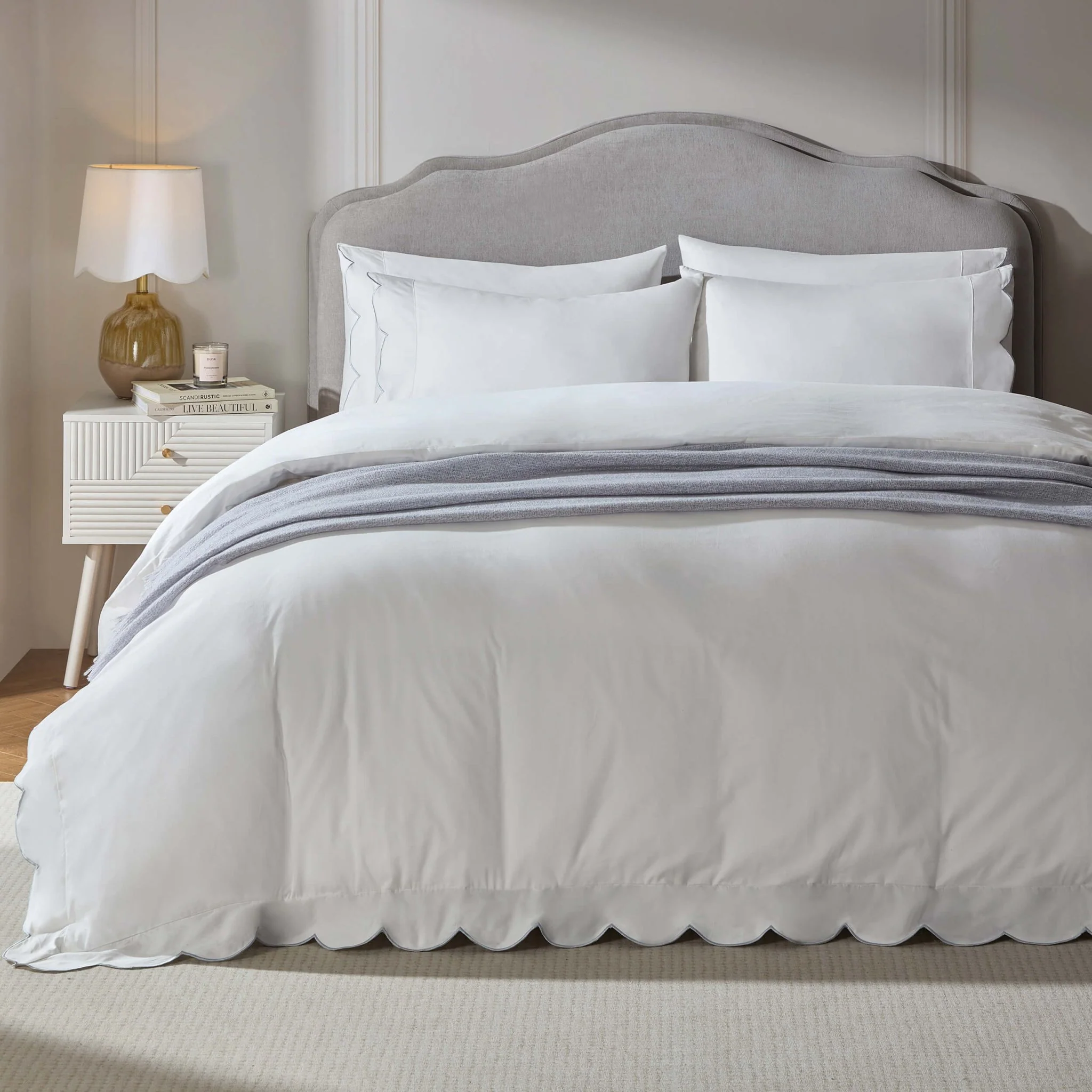 Wiltshire Chenille Ottoman Storage Bed - Light Grey - Image 6