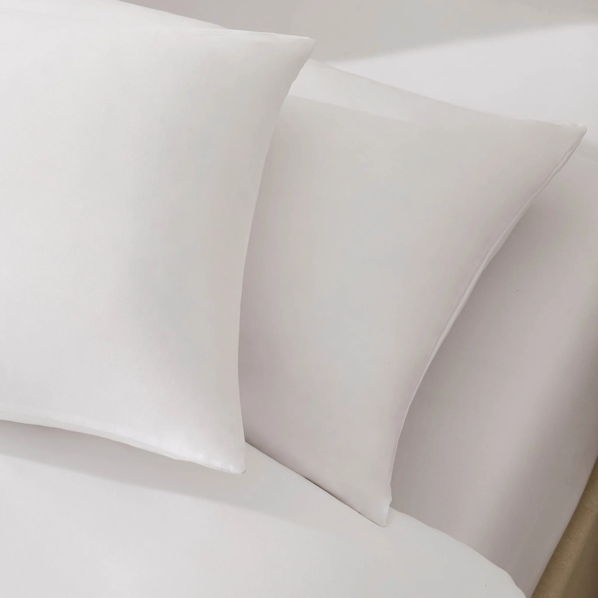 Pair of Soft Touch Microfibre Pillowcases - White - Image 3