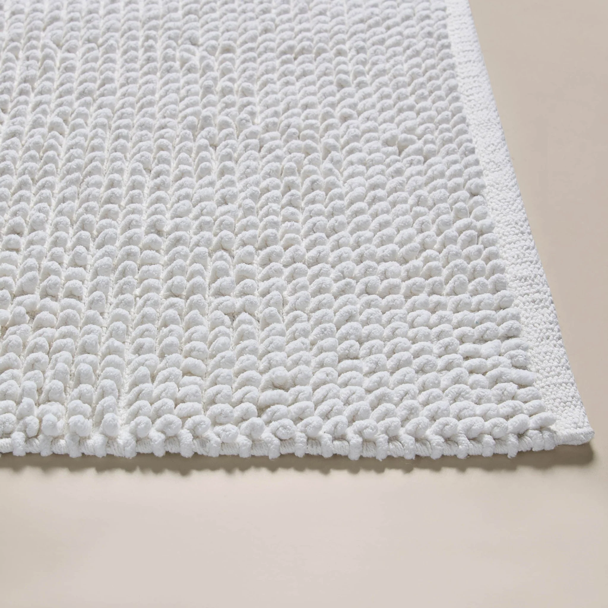 Pebble Cotton Bath Mat - Off-White - Image 2