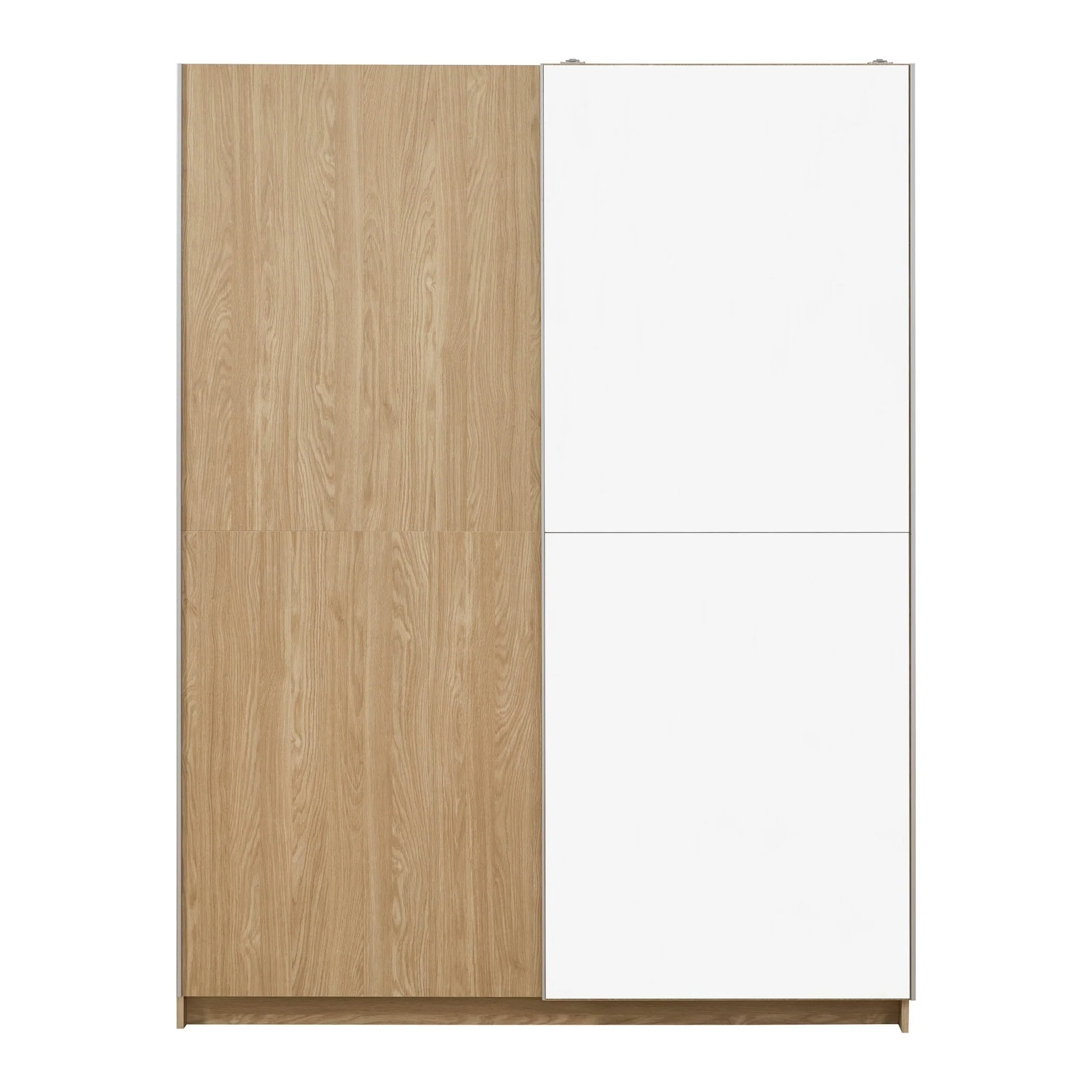 Penelope 150cm 2 Door Sliding Wardrobe - Light Wood - Image 4
