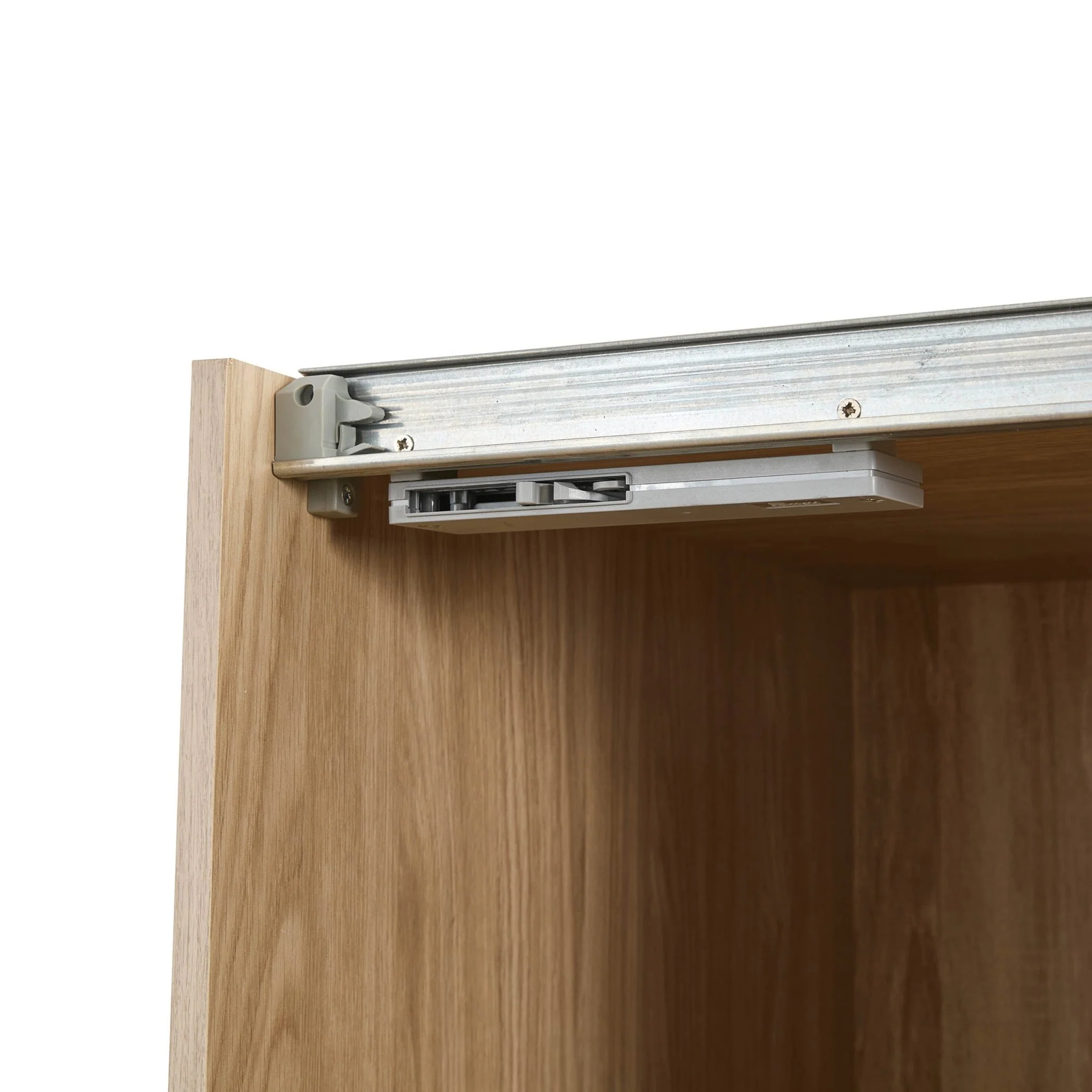 Penelope 150cm 2 Door Sliding Wardrobe - Light Wood - Image 8