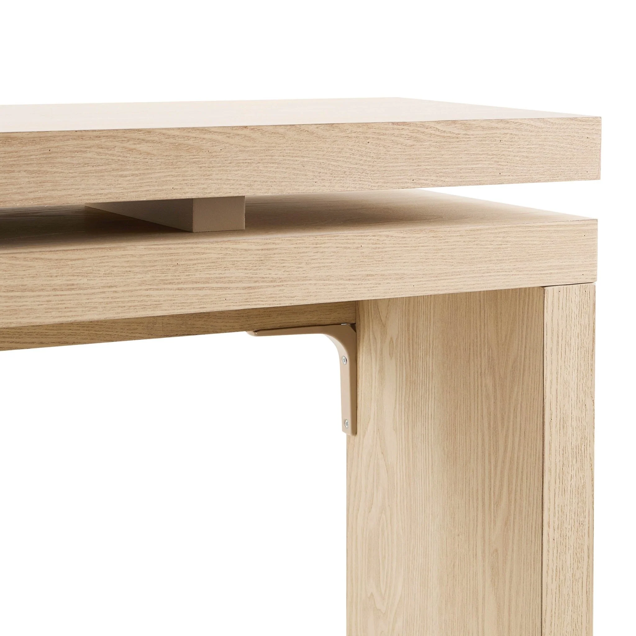 Penny Ash Console Table - Light Wood - Image 6