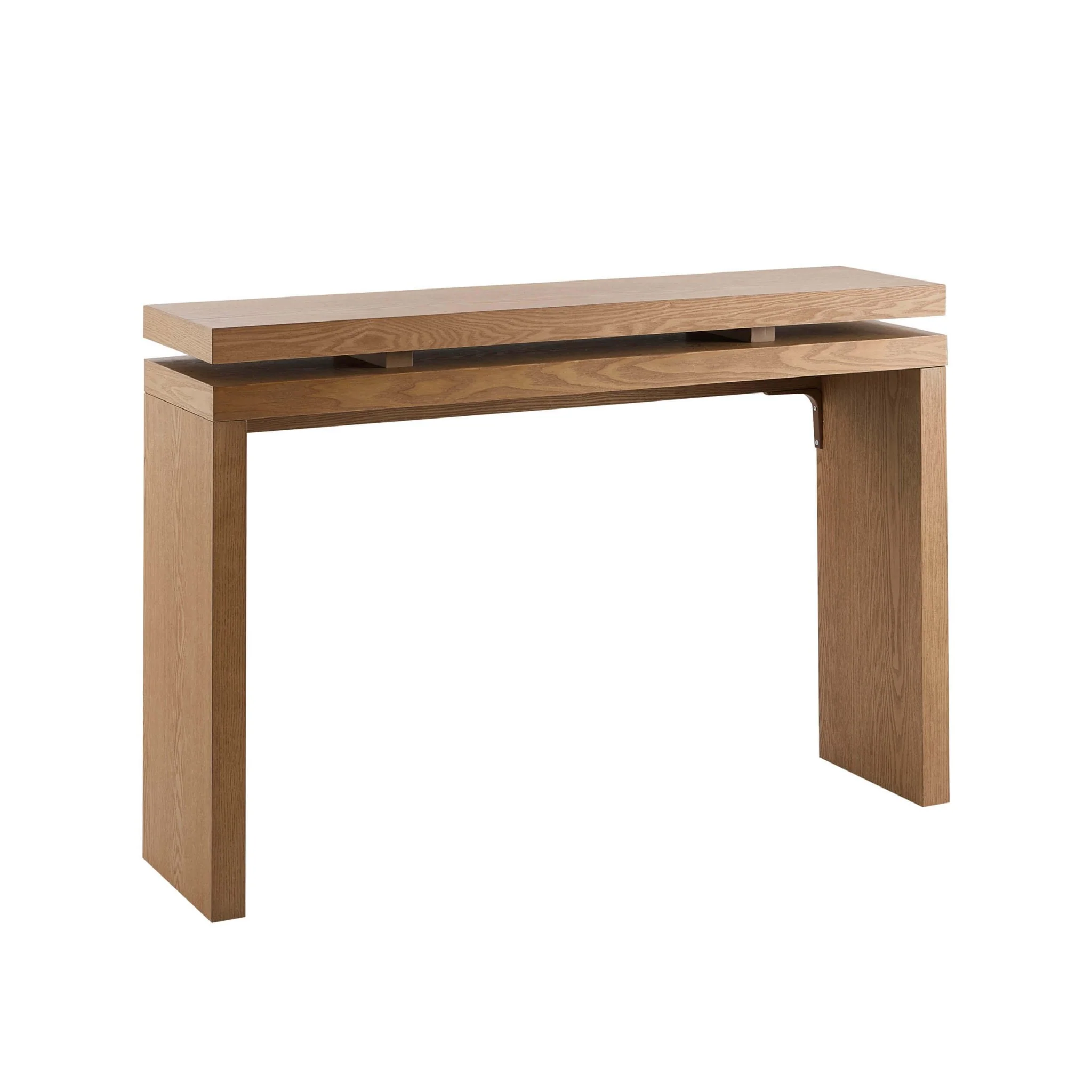 Penny Ash Console Table - Medium Wood - Image 3
