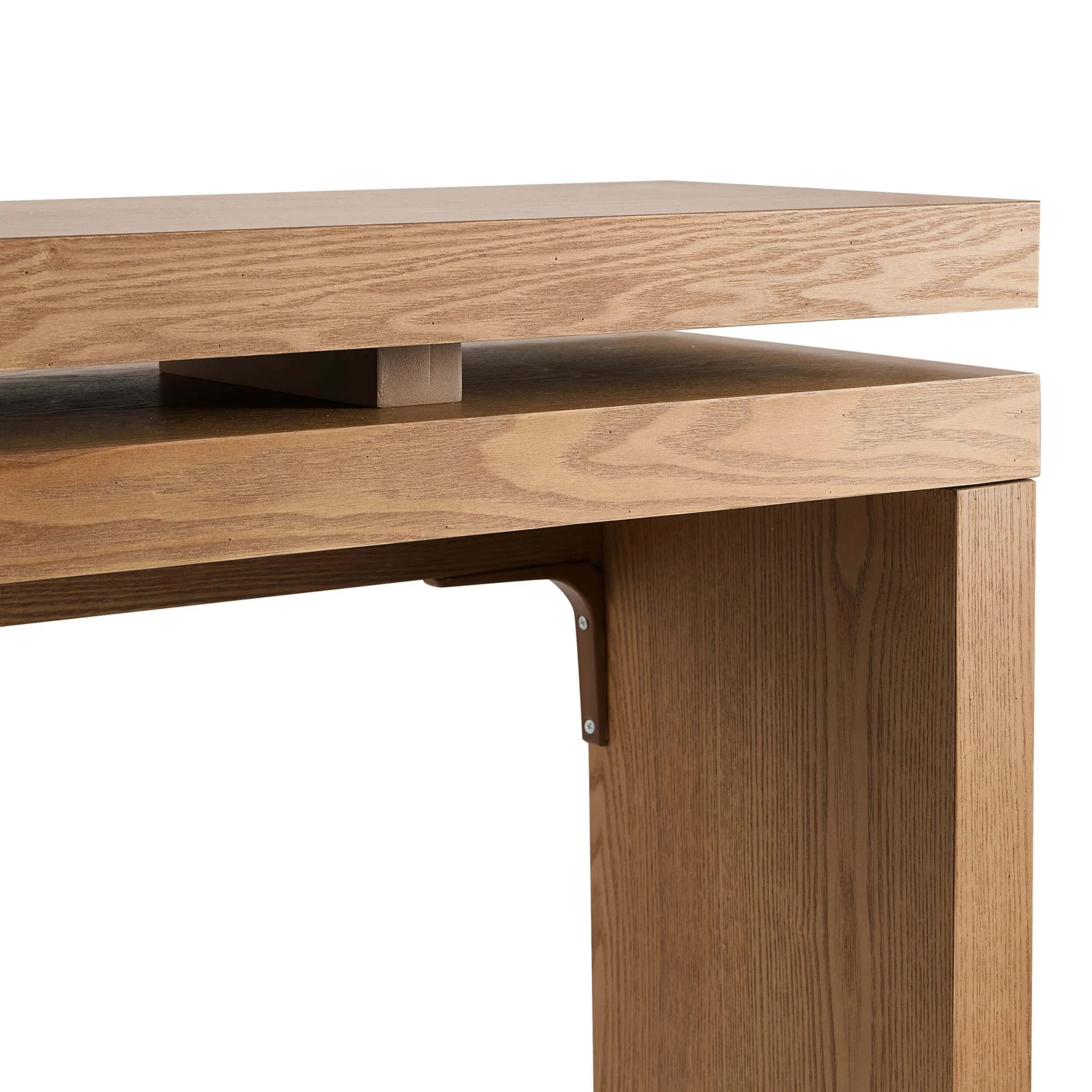 Penny Ash Console Table - Medium Wood - Image 6