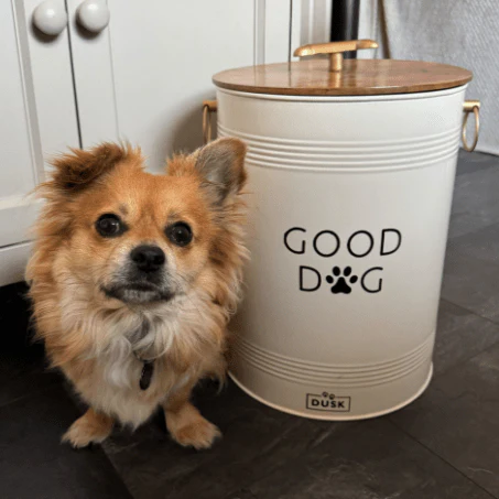 Pet Food Storage Bucket with Wooden Lid - Image 2