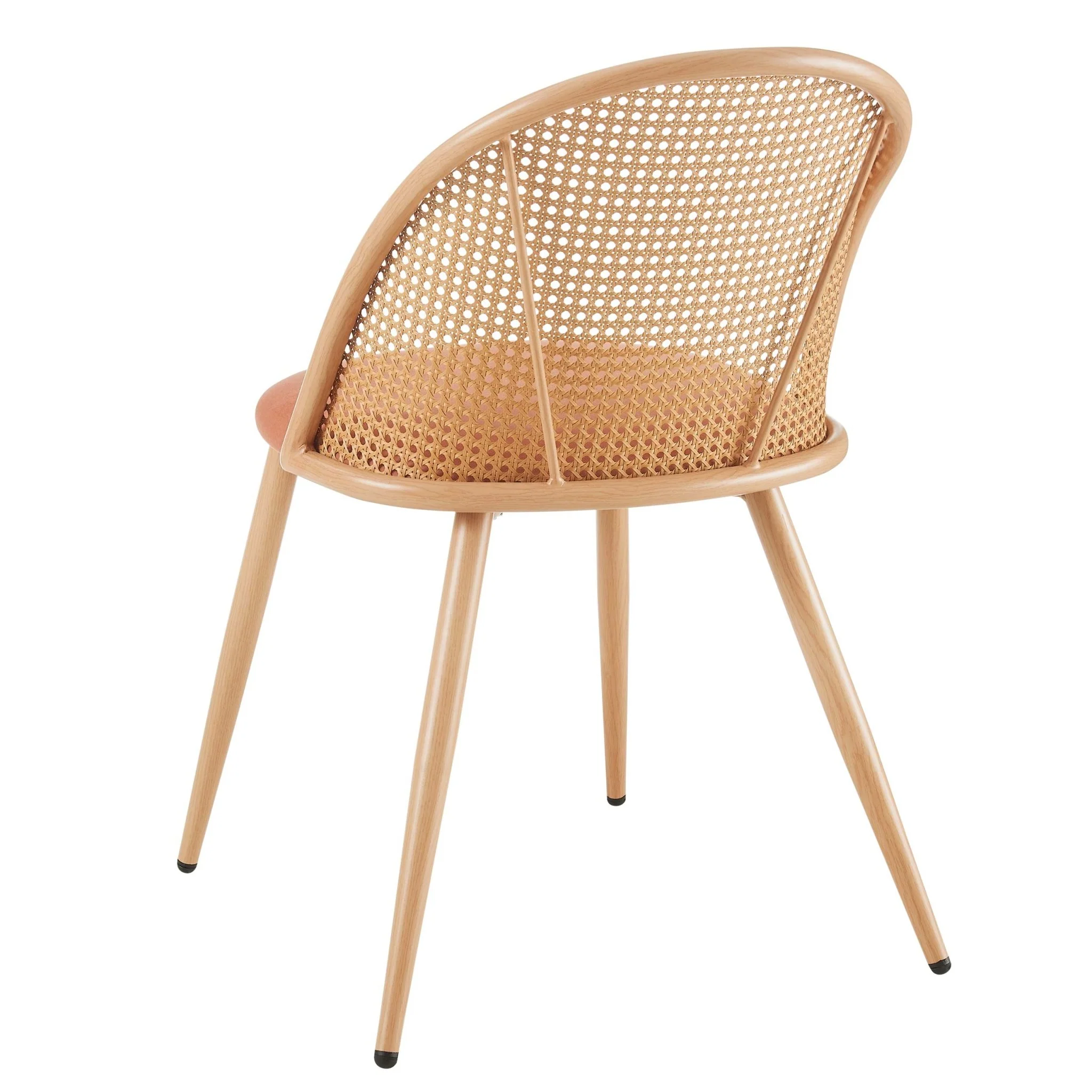 Phoebe Set Of 2 Dining Chairs - Apricot/Natural - Image 5