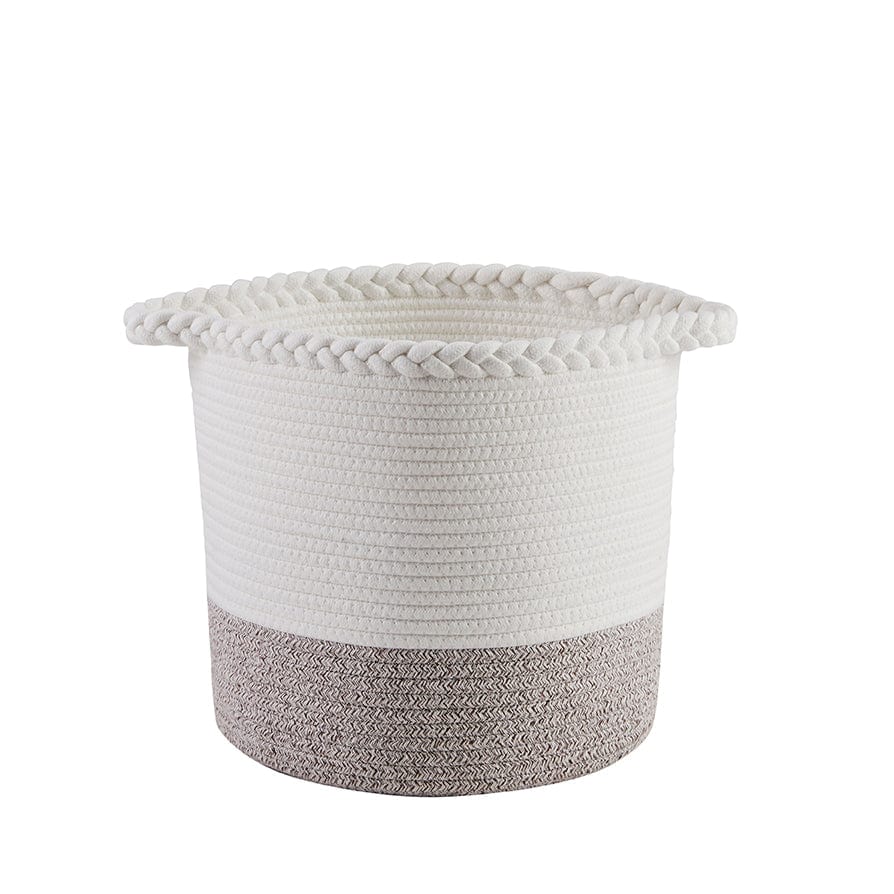 Plait Rope Storage Basket - Off White/Natural - Image 7