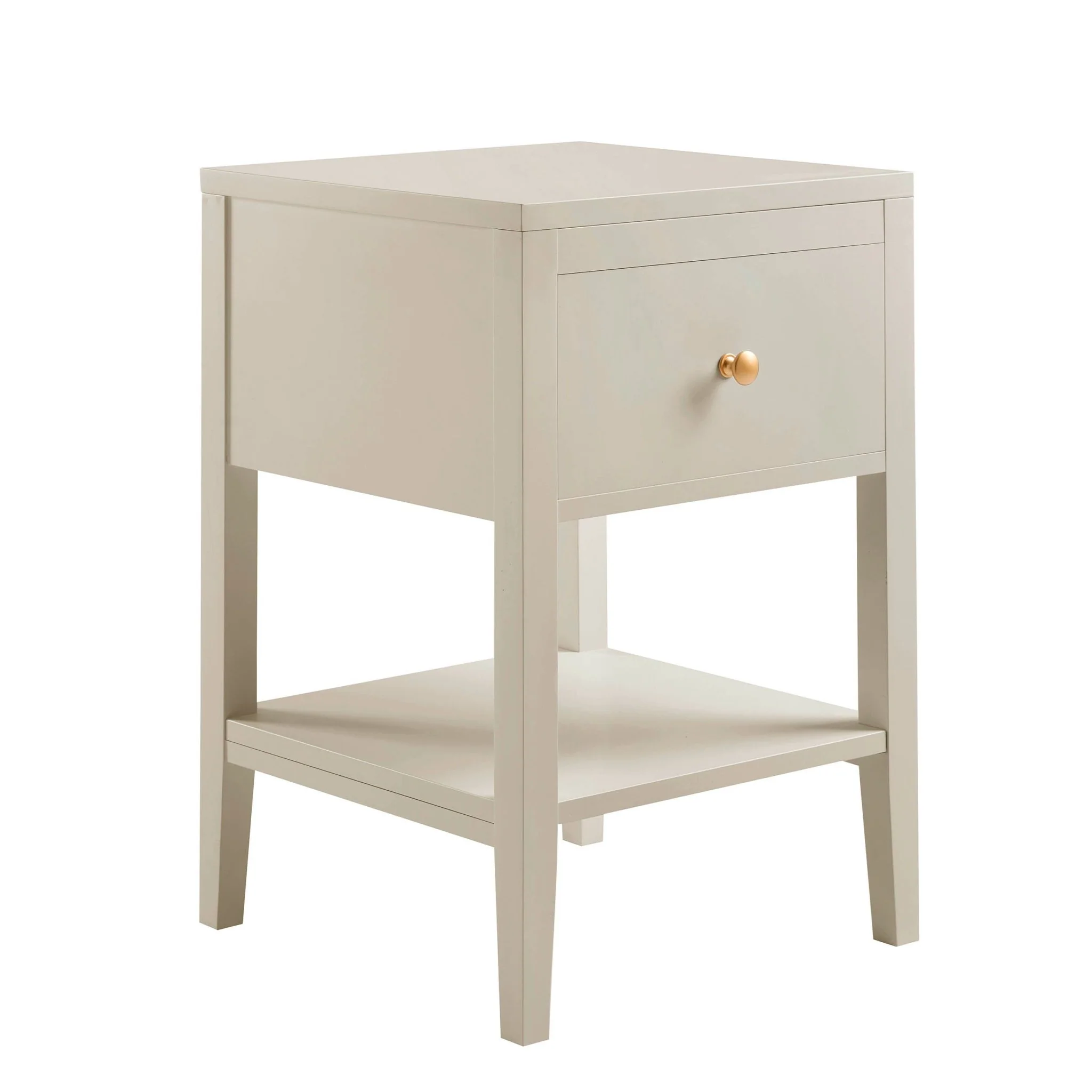Poppy 1 Drawer Nightstand - Cream - Image 3