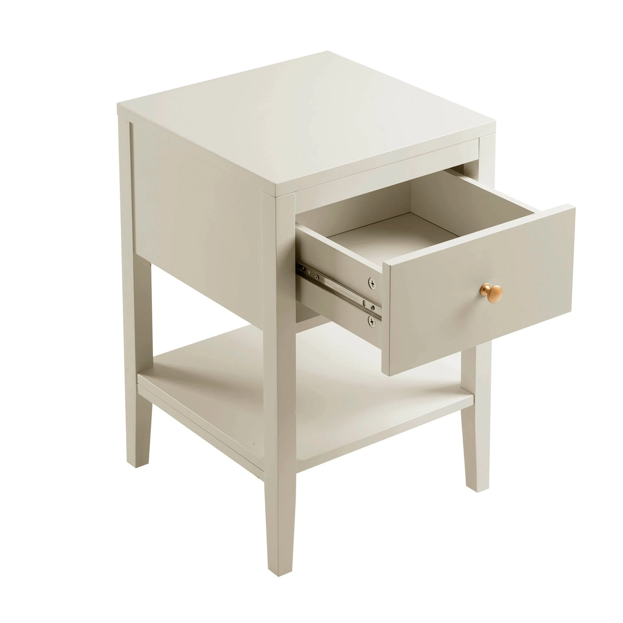 Poppy 1 Drawer Nightstand - Cream - Image 4
