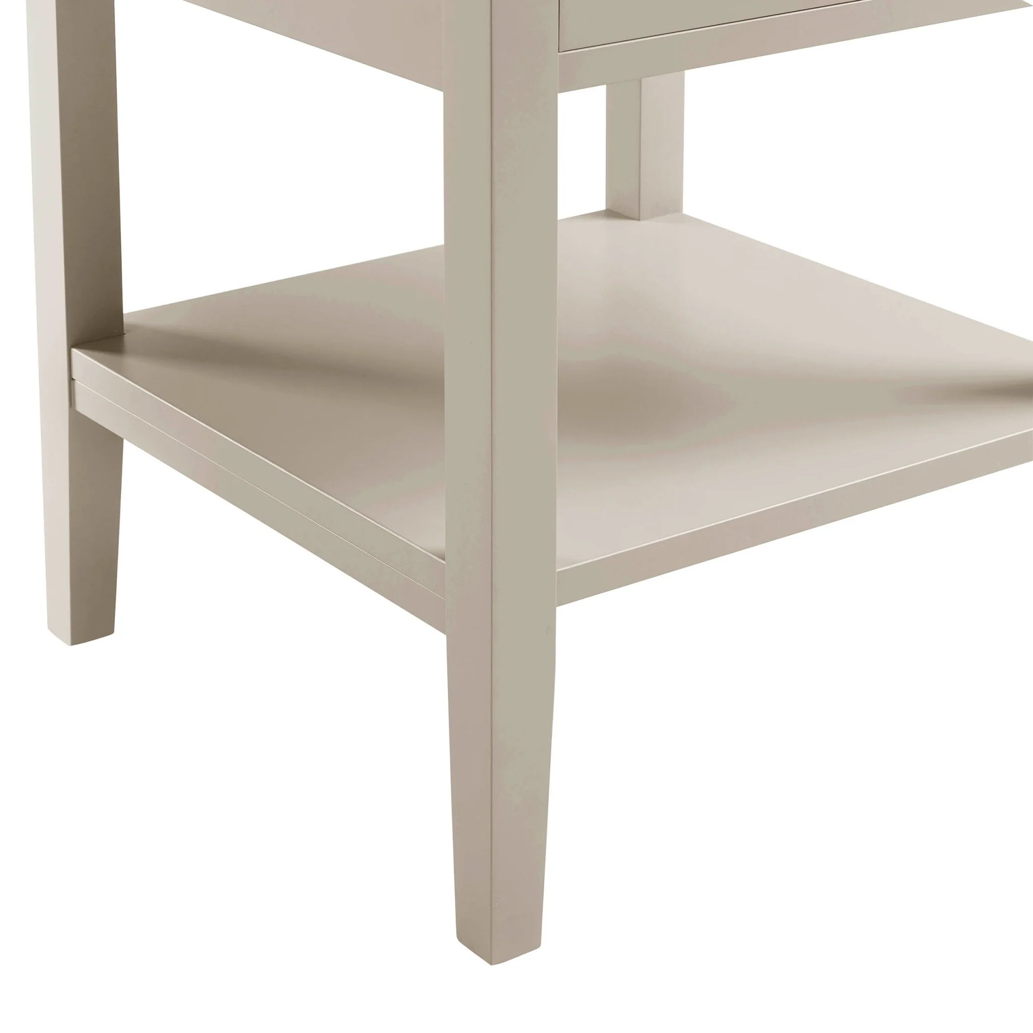Poppy 1 Drawer Nightstand - Taupe - Image 6