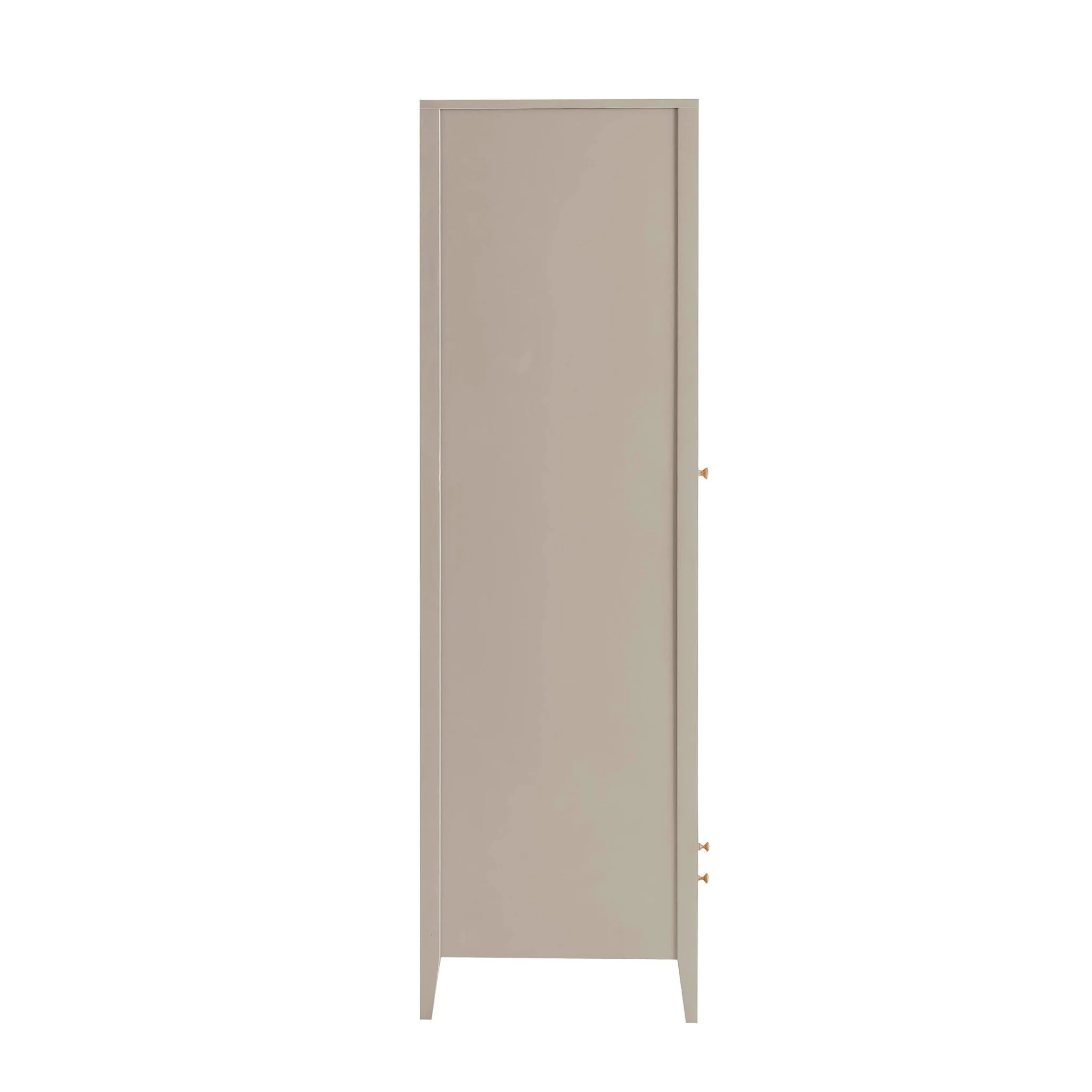 Poppy 2 Door Wardrobe with Drawer - Taupe - Image 4
