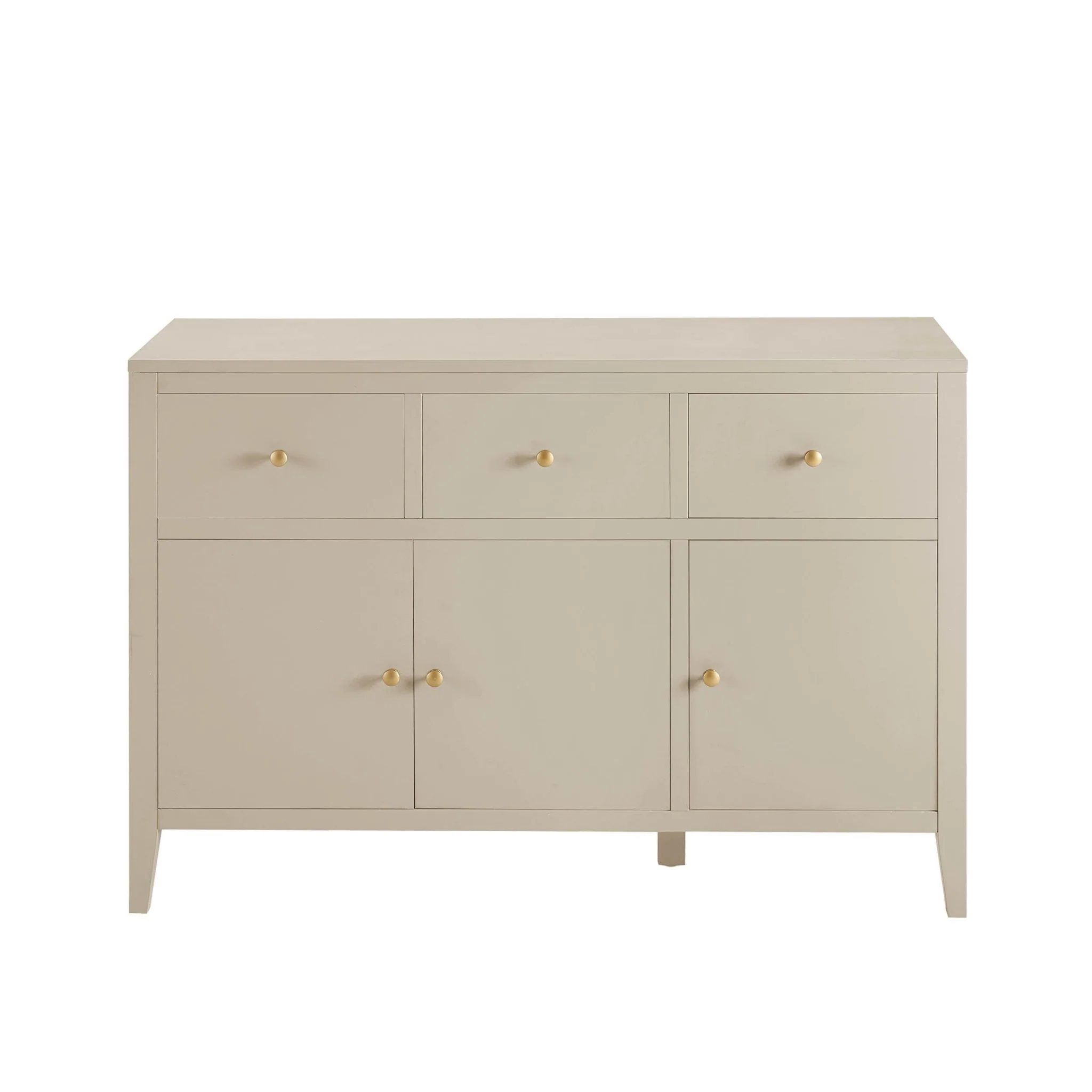 Poppy 3 Door Sideboard with Drawers - Cream - Image 3