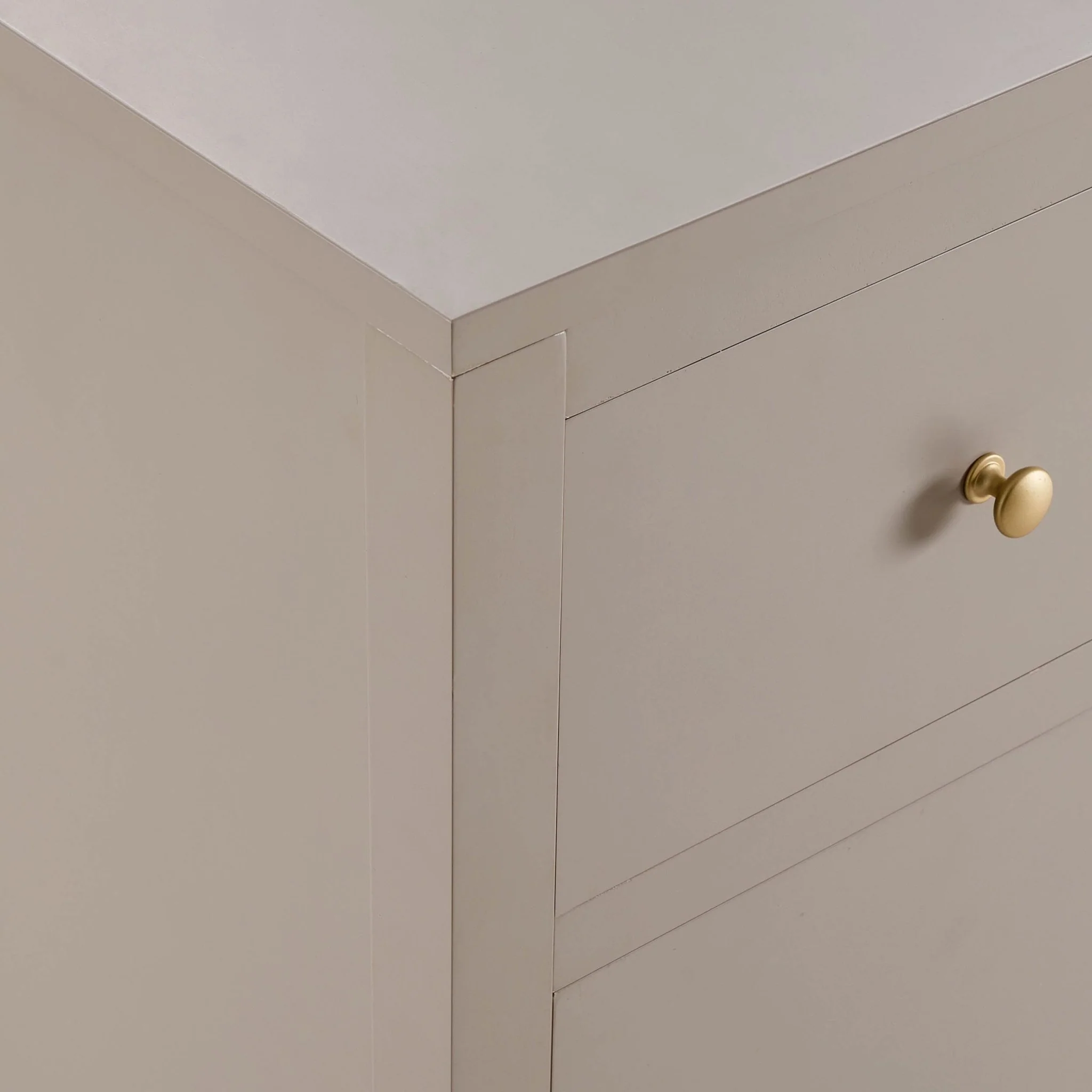 Poppy 3 Door Sideboard with Drawers - Taupe - Image 7