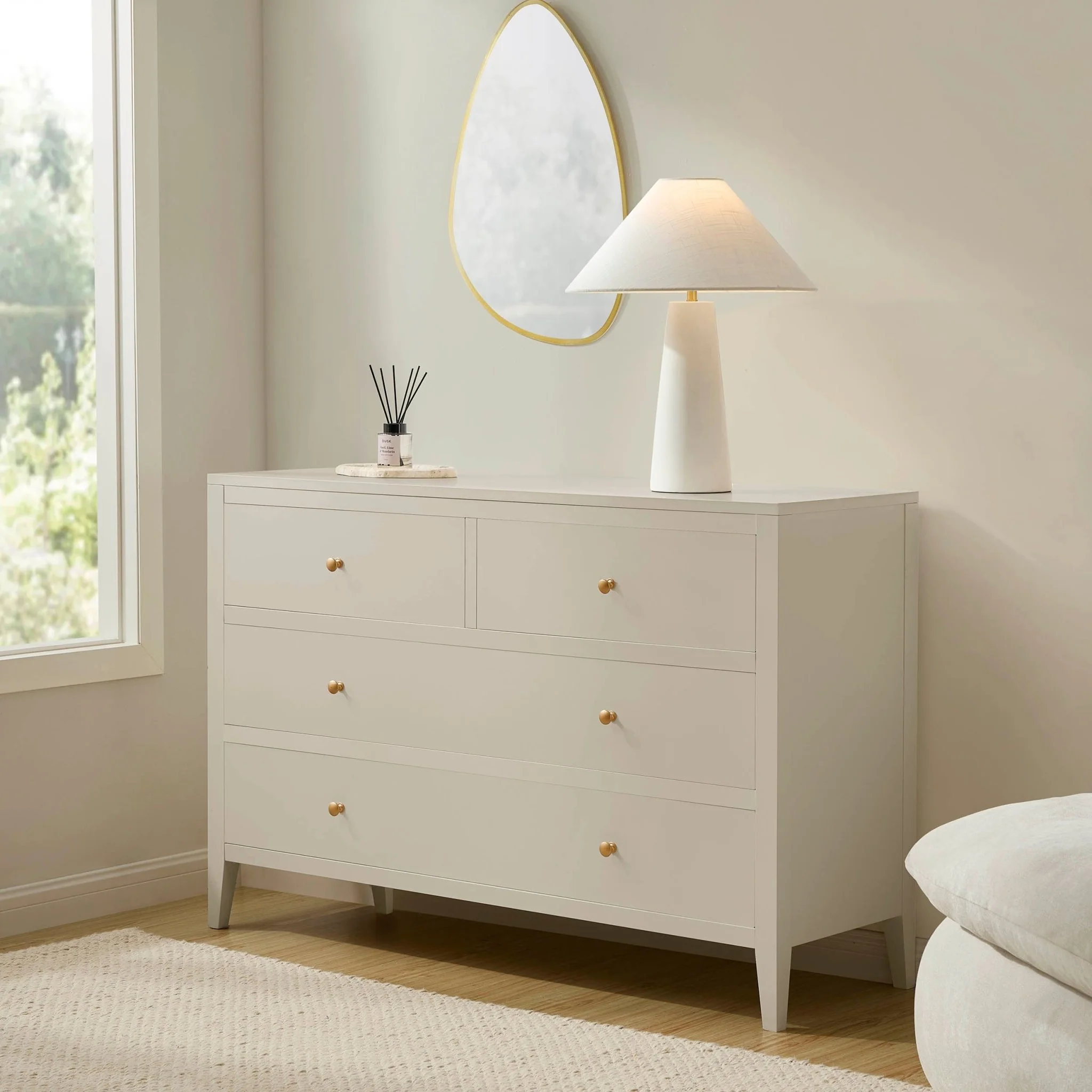 Poppy 4 Drawer Chest - Cream