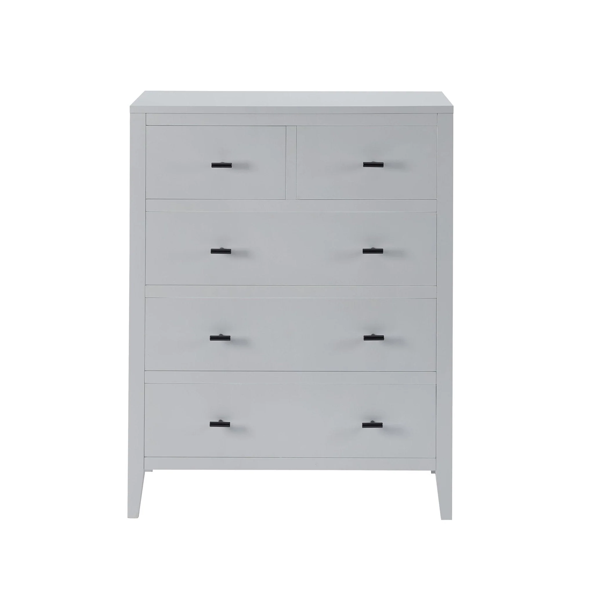 Poppy 5 Drawer Chest - Grey - Image 2