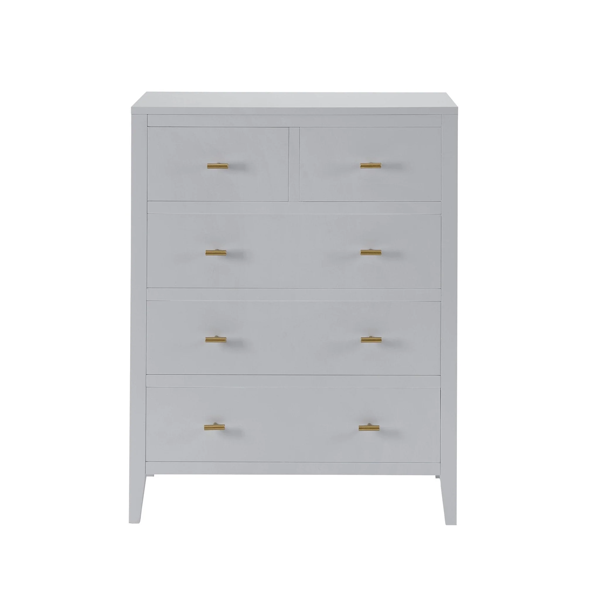 Poppy 5 Drawer Chest - Grey - Image 4