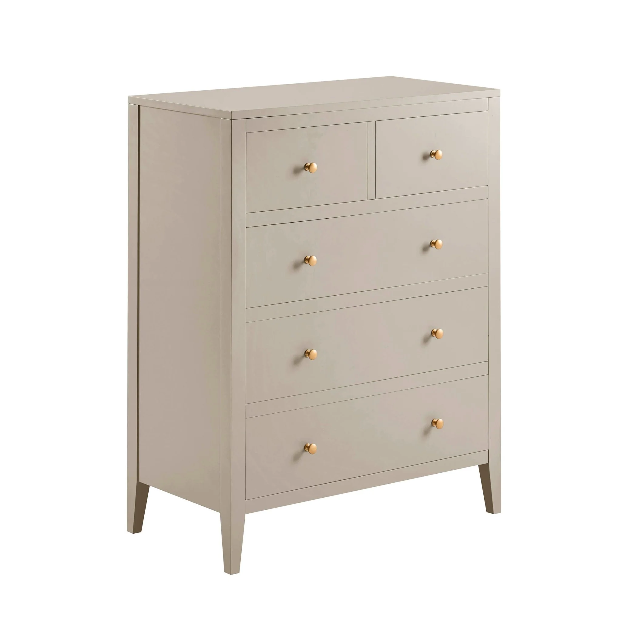 Poppy 5 Drawer Chest - Taupe - Image 3