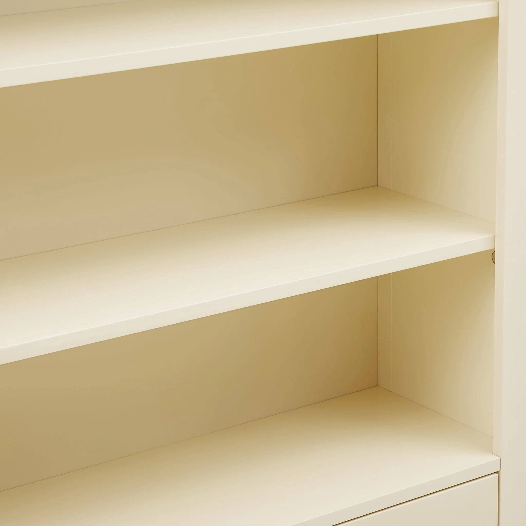 Poppy Bookshelf with Drawer - Cream - Image 8