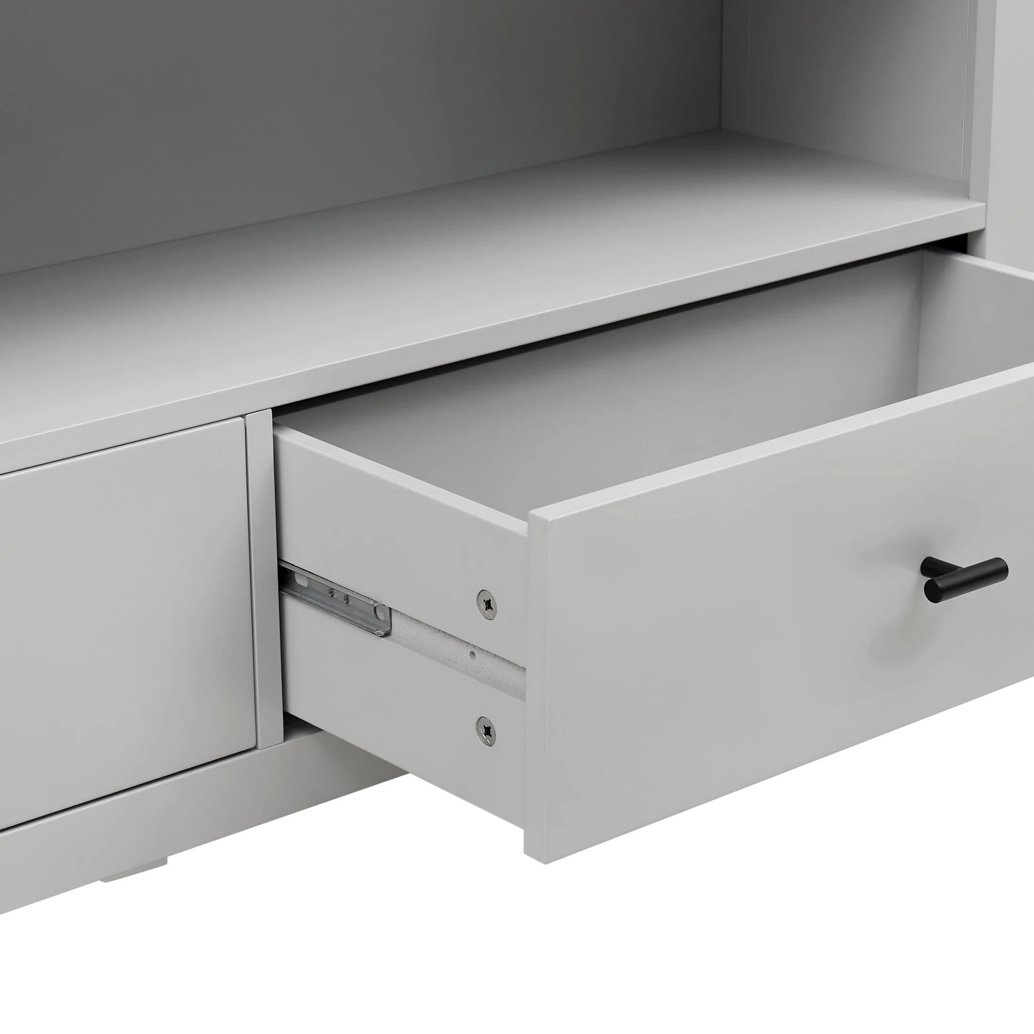 Poppy Bookshelf with Drawer - Grey - Image 11