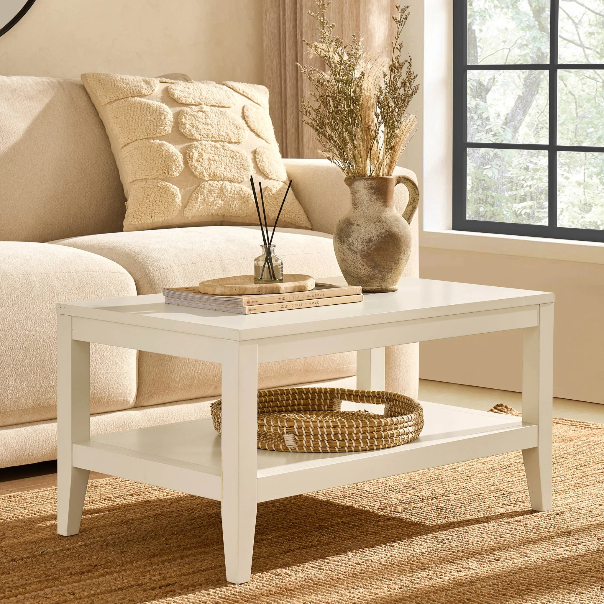 Poppy Coffee Table - Cream