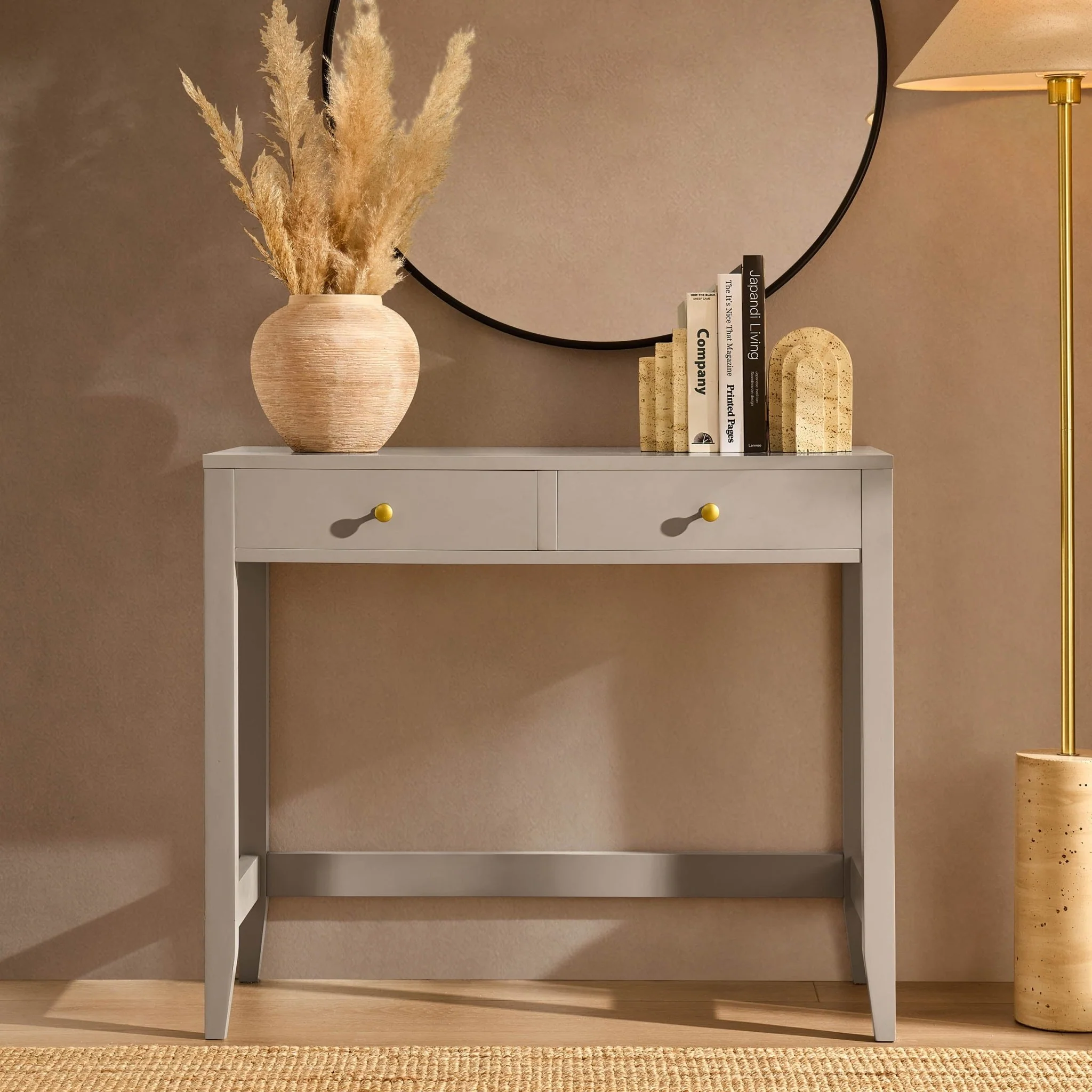 Poppy Console Table - Taupe