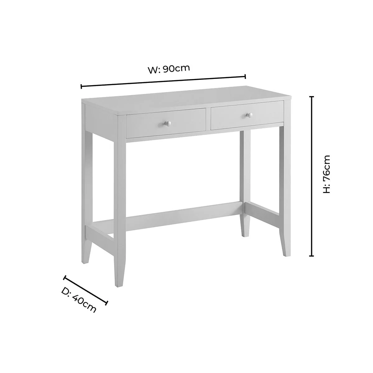 Poppy Console Table - Cream - Image 9