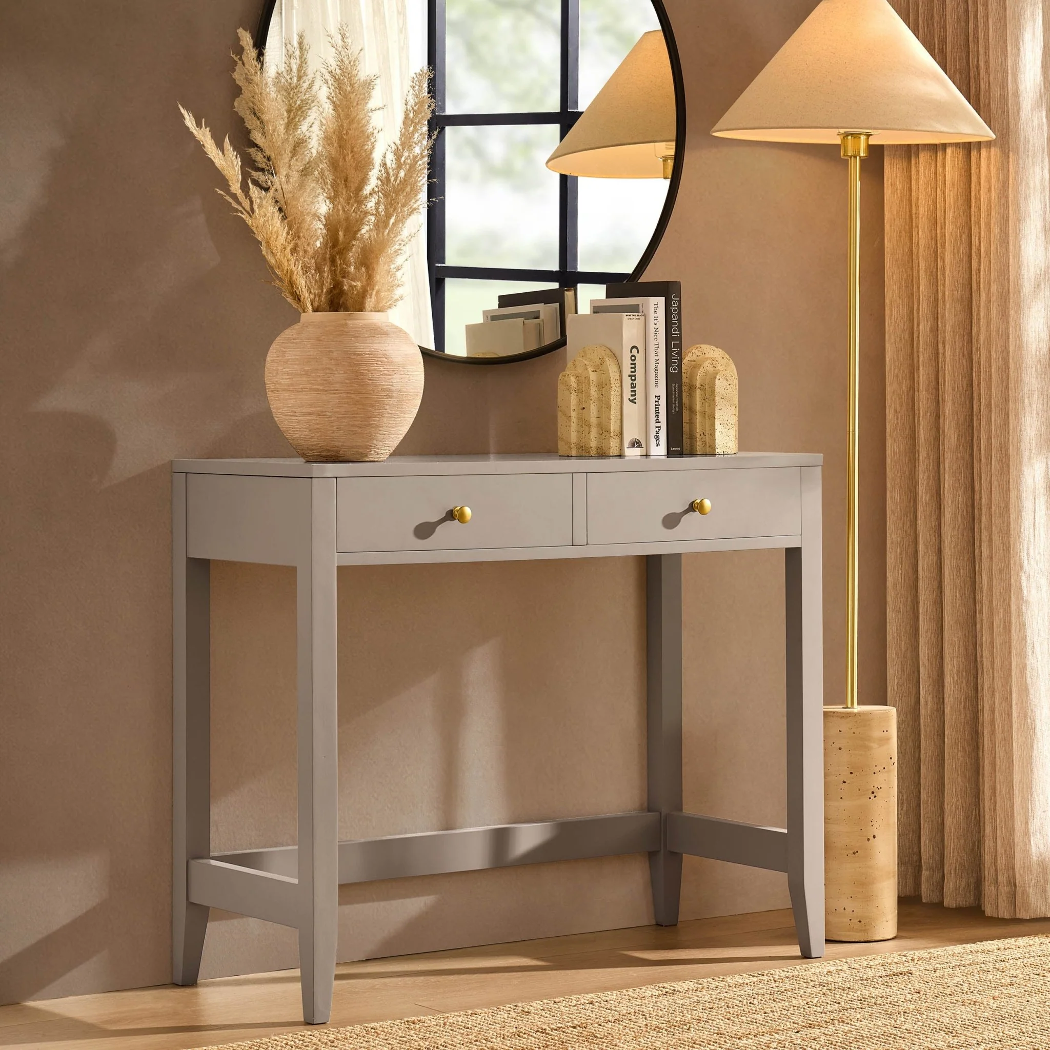 Poppy Console Table - Taupe - Image 2