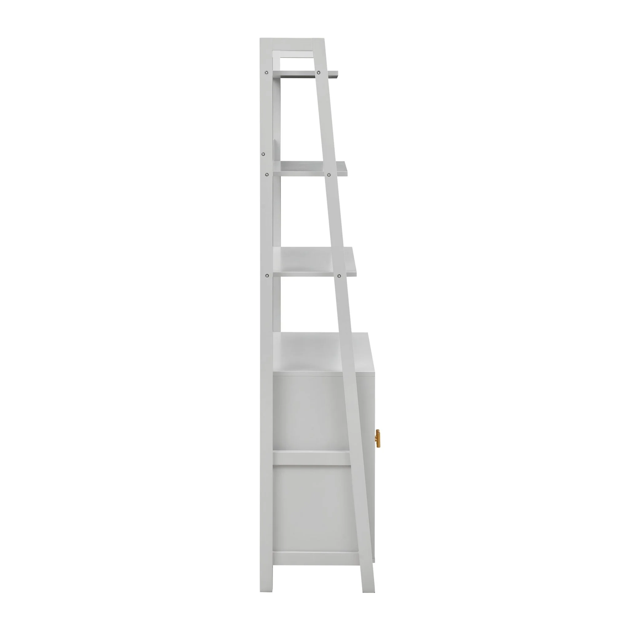Poppy Hallway Shelf with Cupboard - Grey - Image 4