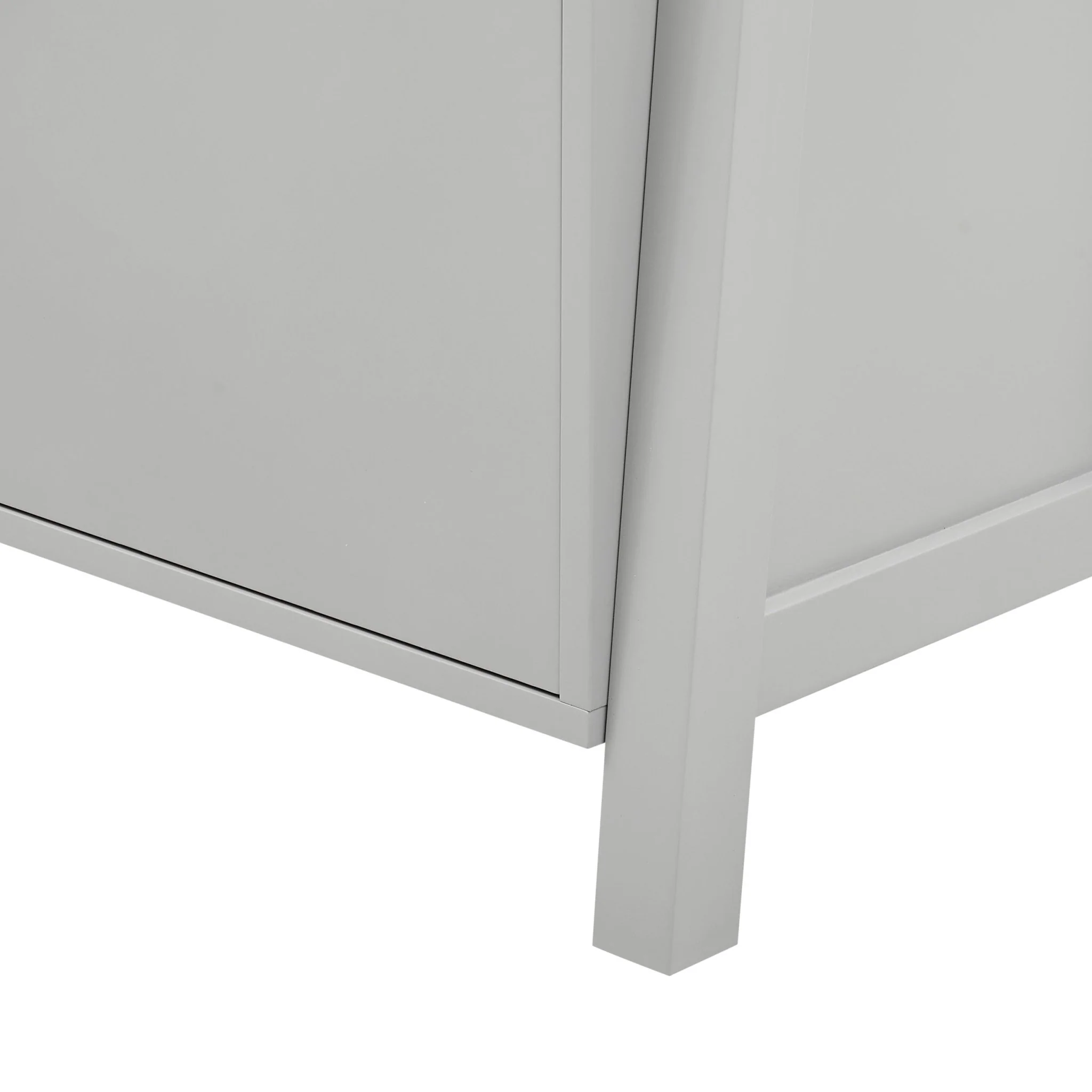 Poppy Hallway Shelf with Cupboard - Grey - Image 7