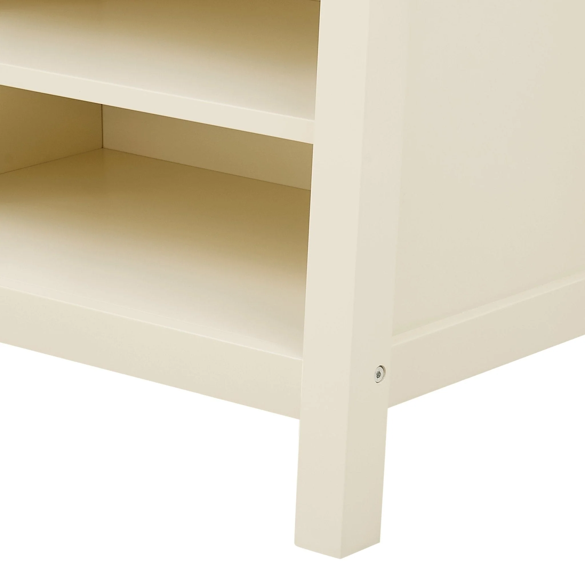 Poppy Hallway Shelf with Hooks - Cream - Image 6