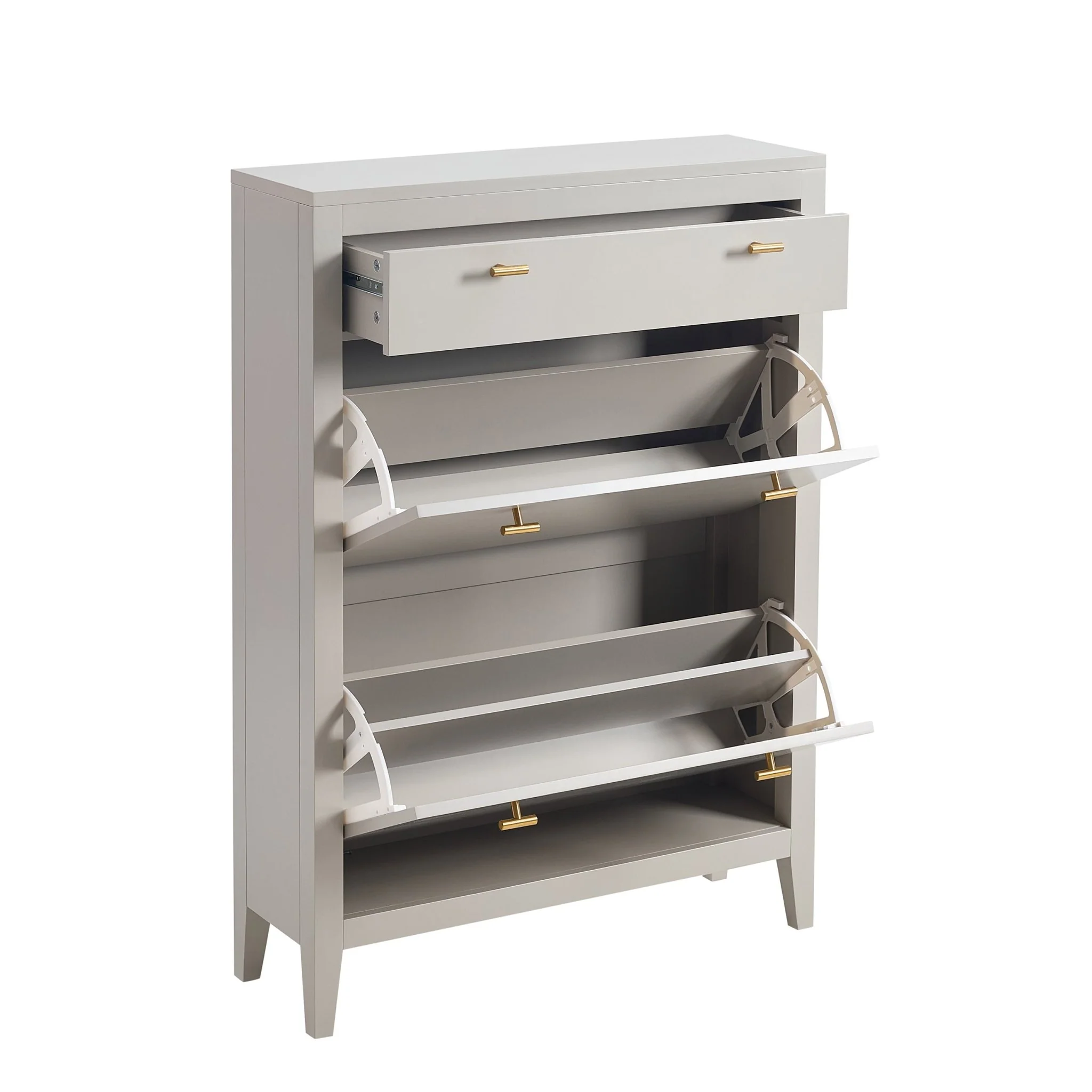 Poppy Shoe Cabinet - Pebble - Image 6
