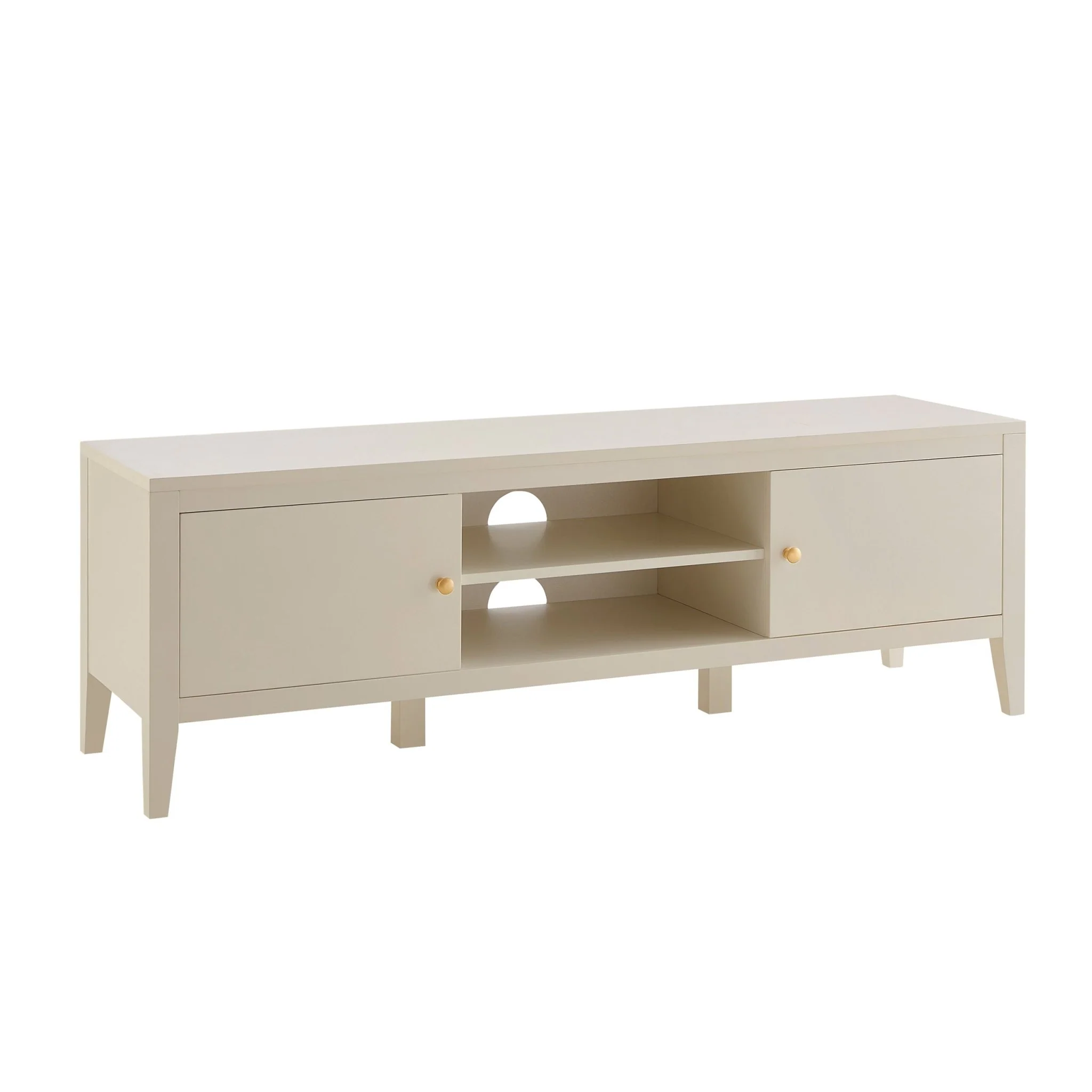 Poppy Tv Unit for TVs up to 55" - Cream - Image 4