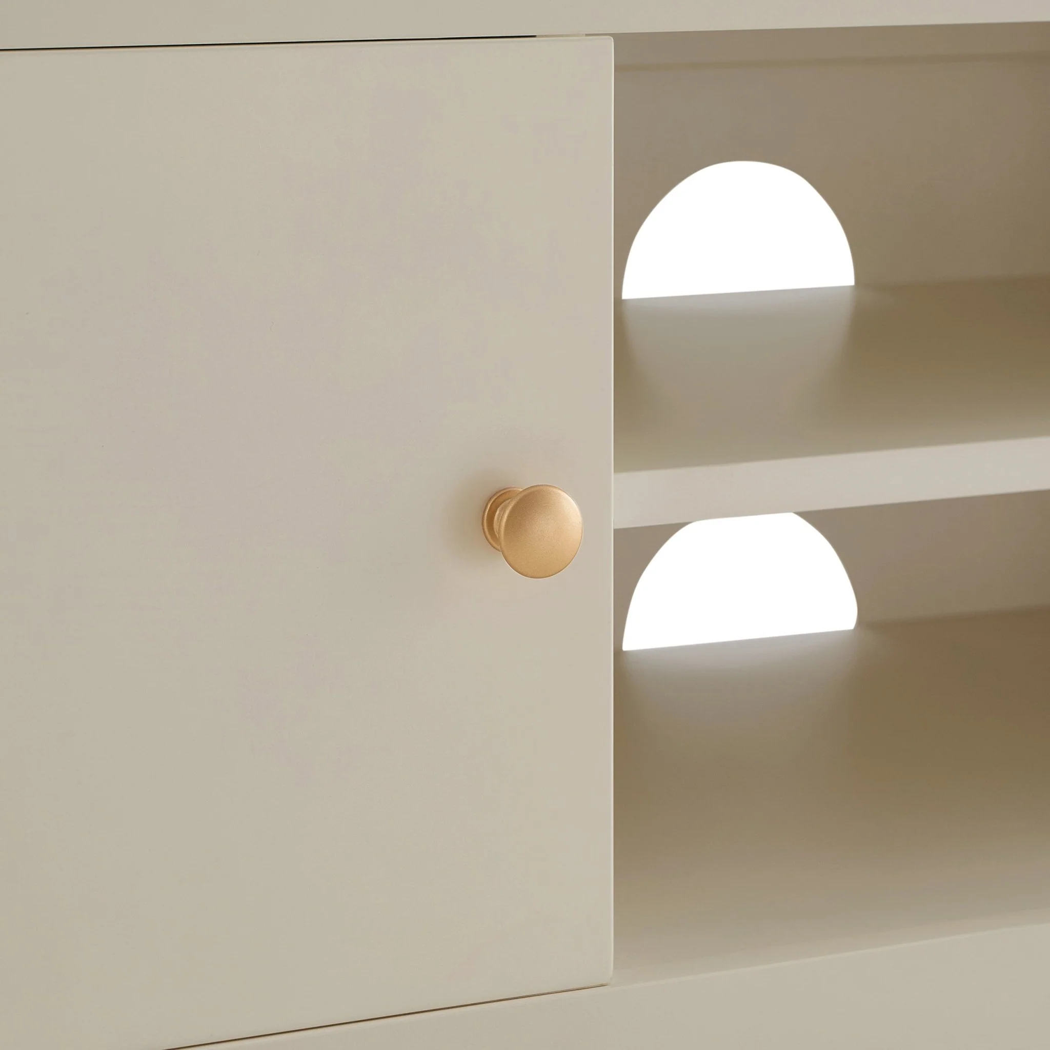 Poppy Tv Unit for TVs up to 55" - Cream - Image 7