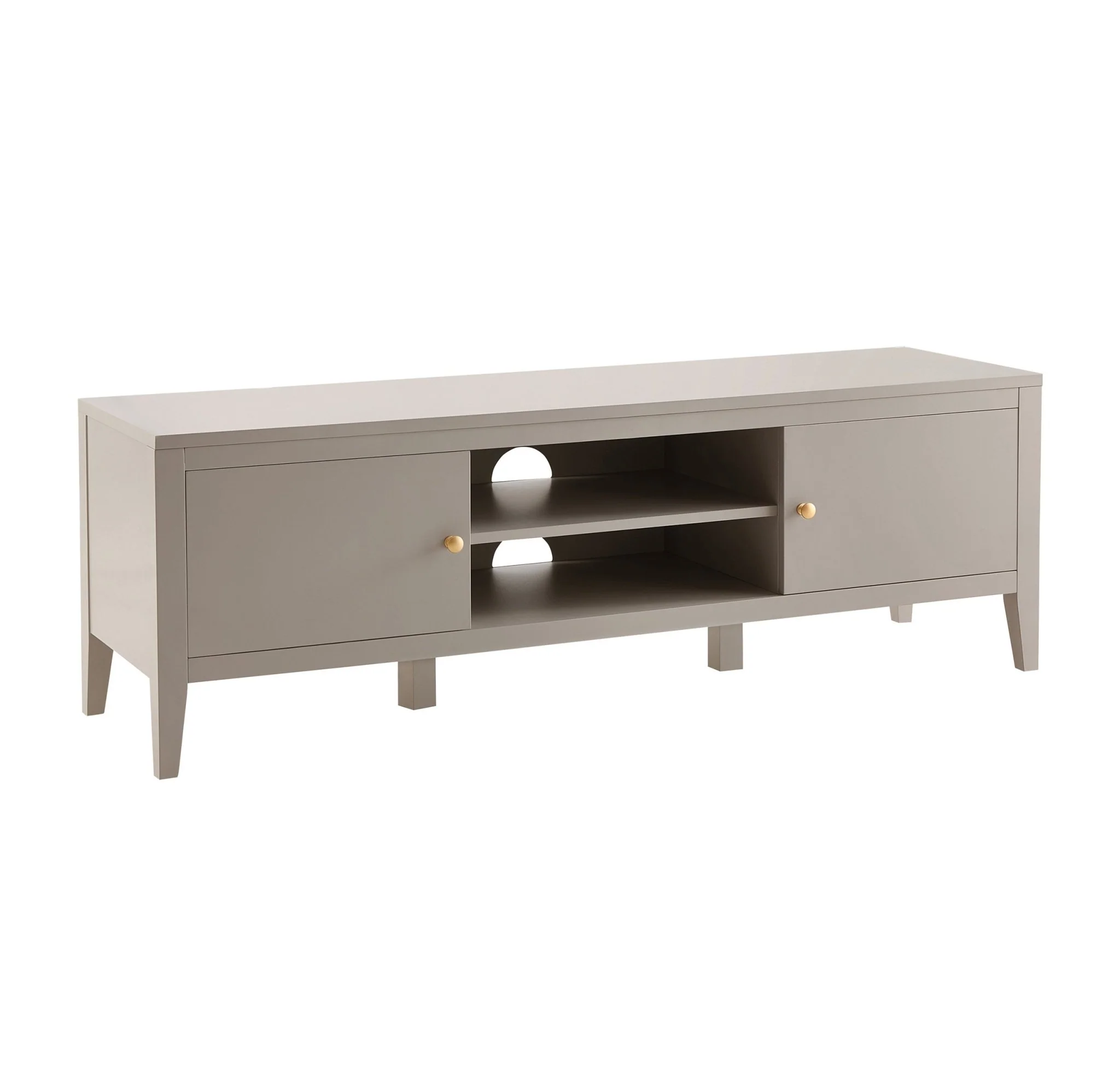 Poppy Tv Unit for TVs up to 55" - Taupe - Image 3