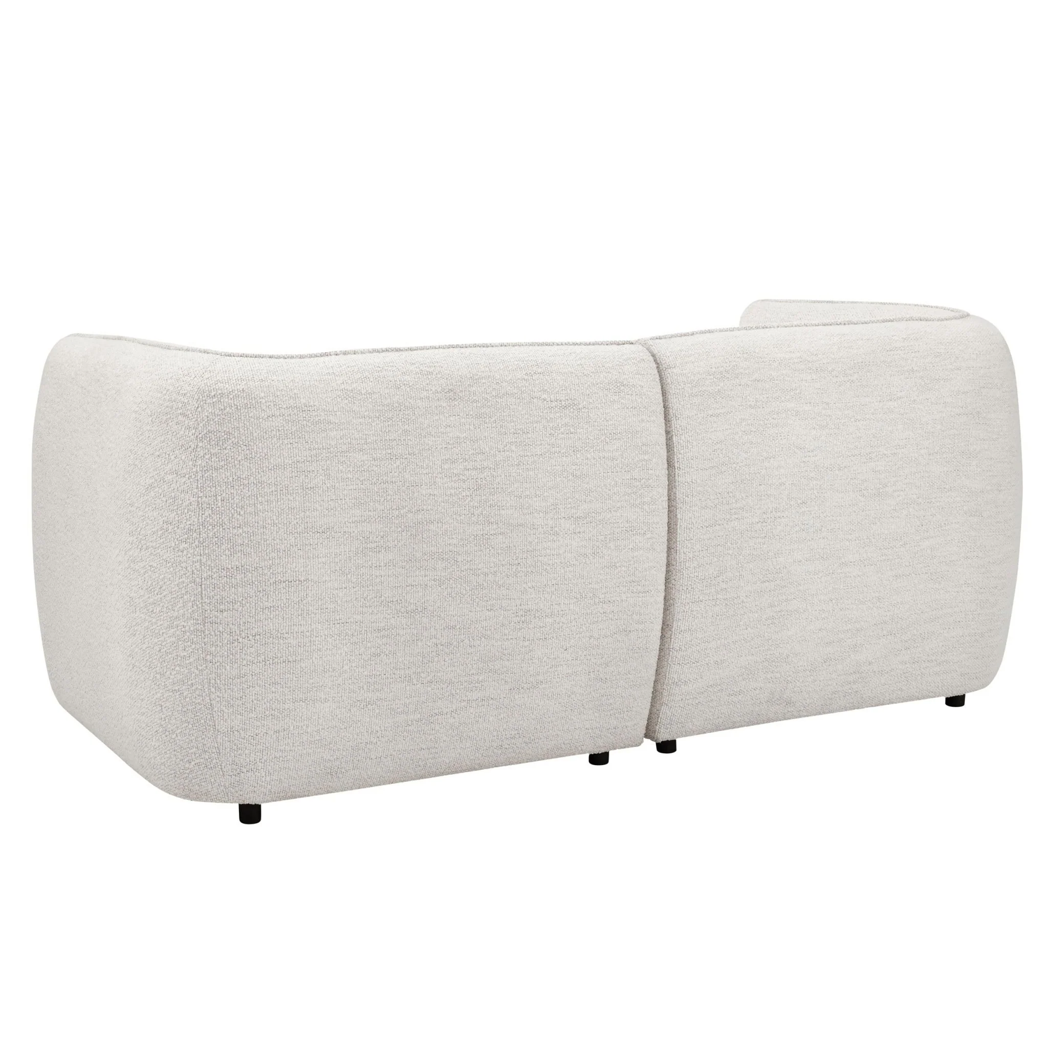 Porto 2 Seater Modular Sofa - Boucle Ivory - Image 6