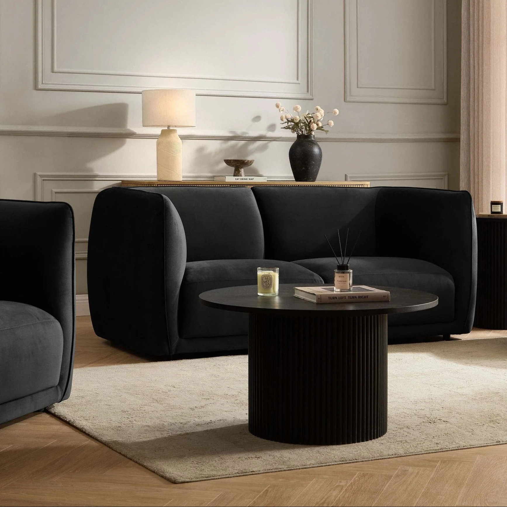 Porto 2 Seater Modular Sofa - Velvet Ink