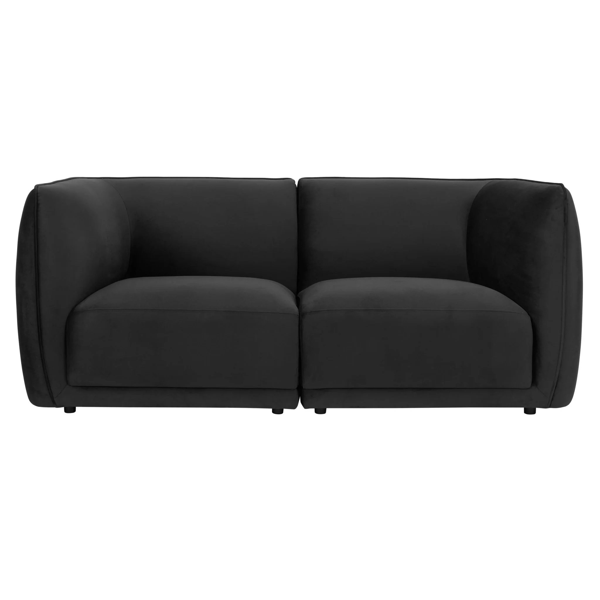 Porto 2 Seater Modular Sofa - Velvet Ink - Image 3