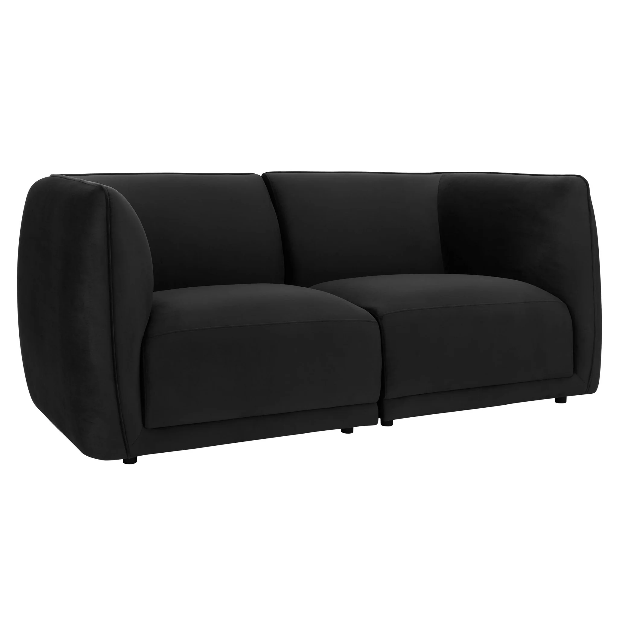 Porto 2 Seater Modular Sofa - Velvet Ink - Image 5